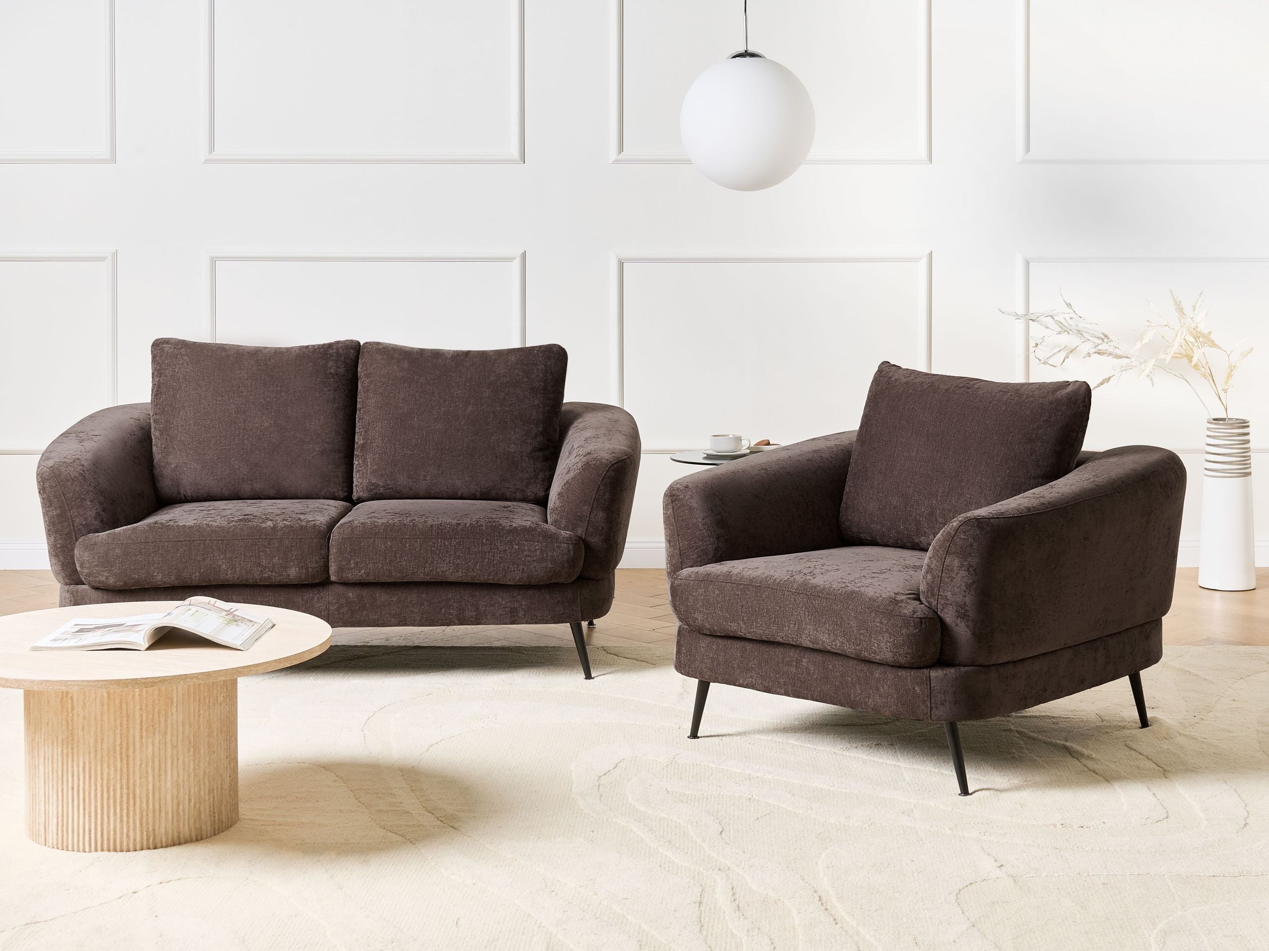 Fotelis Berwyn 2901 (Tamsi ruda)