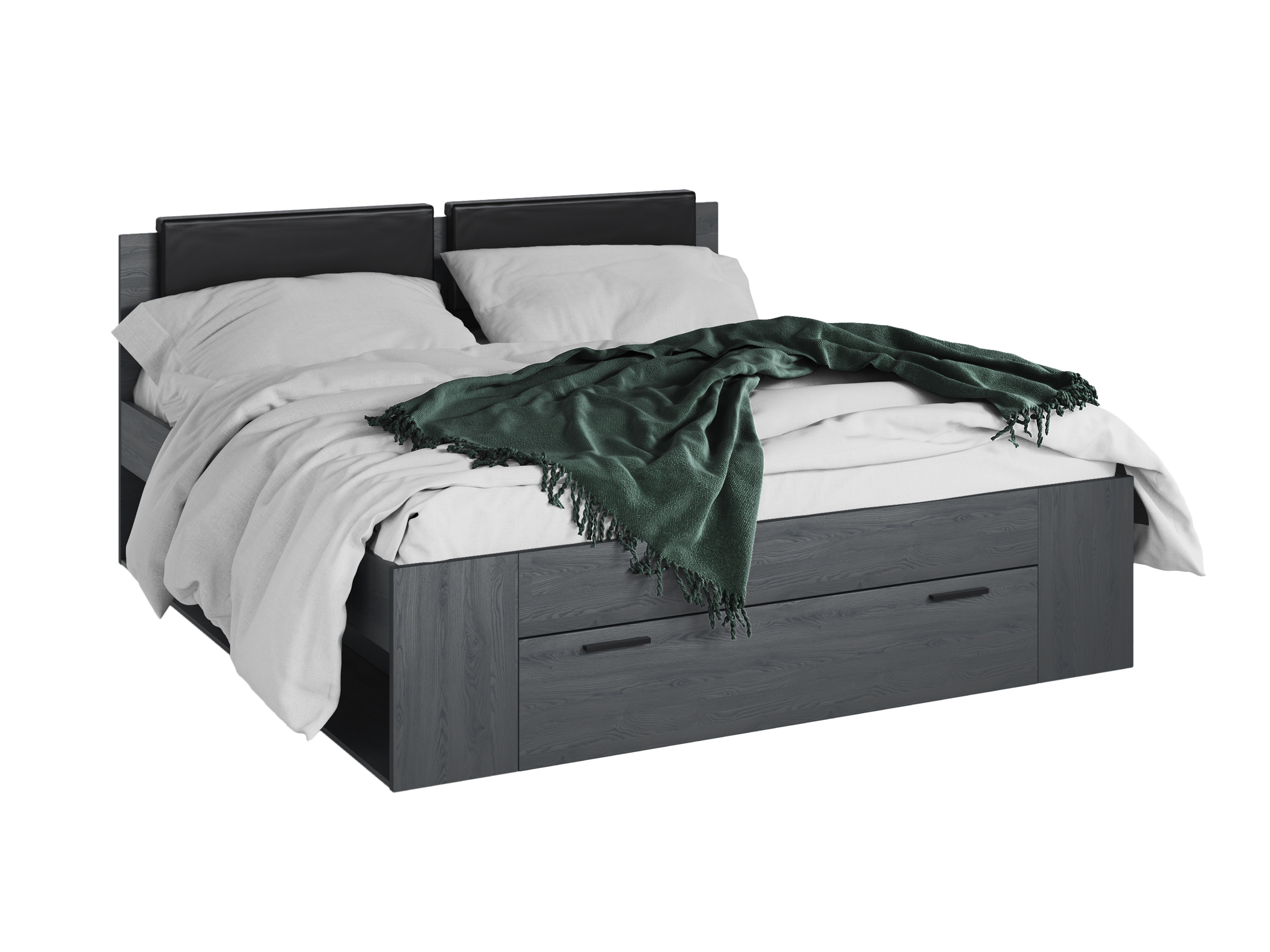 Lova Levruvu 106 (Pilkas ąžuolas + Juoda)