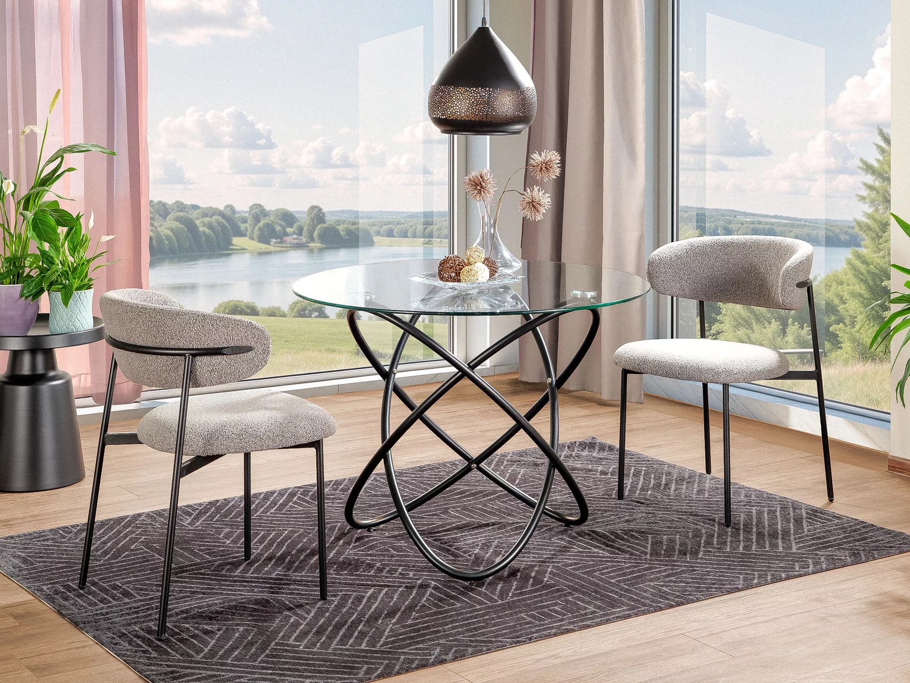 Stalas Detroit 933 (Juoda)