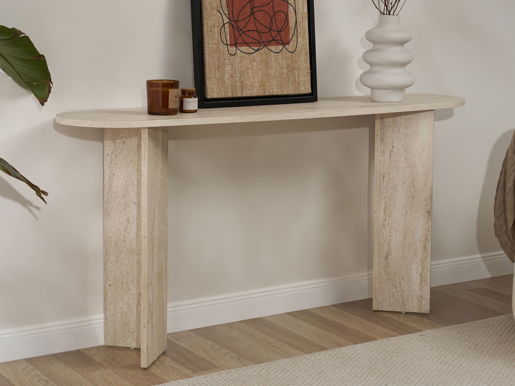 Konsolė Novato 133 (Šviesus travertinas)