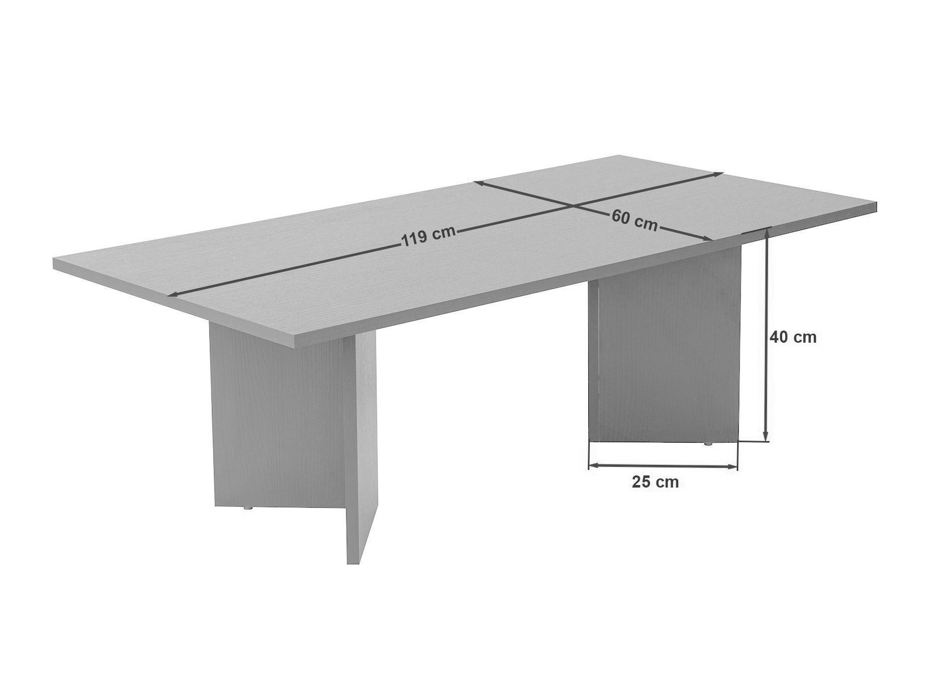 Žurnalinis staliukas Novato 132 (Šviesus travertinas)