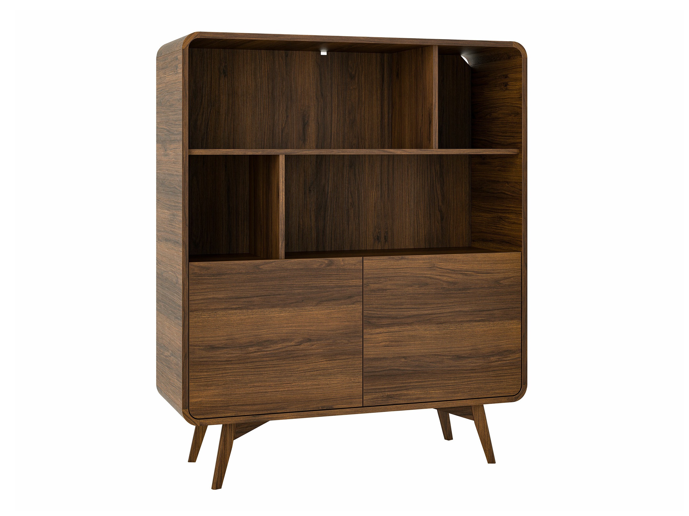 Rudos miegamojo lentynos