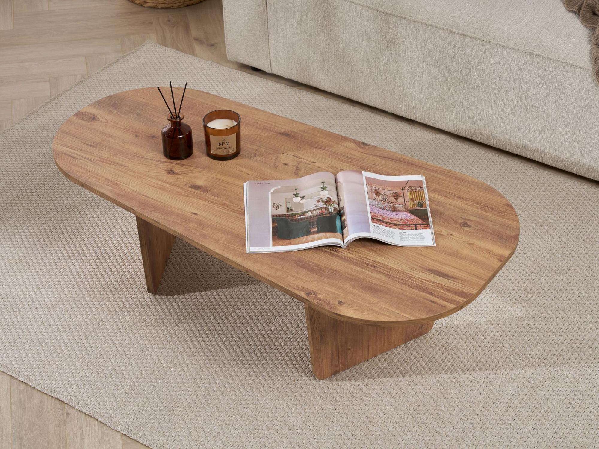 Žurnalinis staliukas Novato 135 (Pušis)