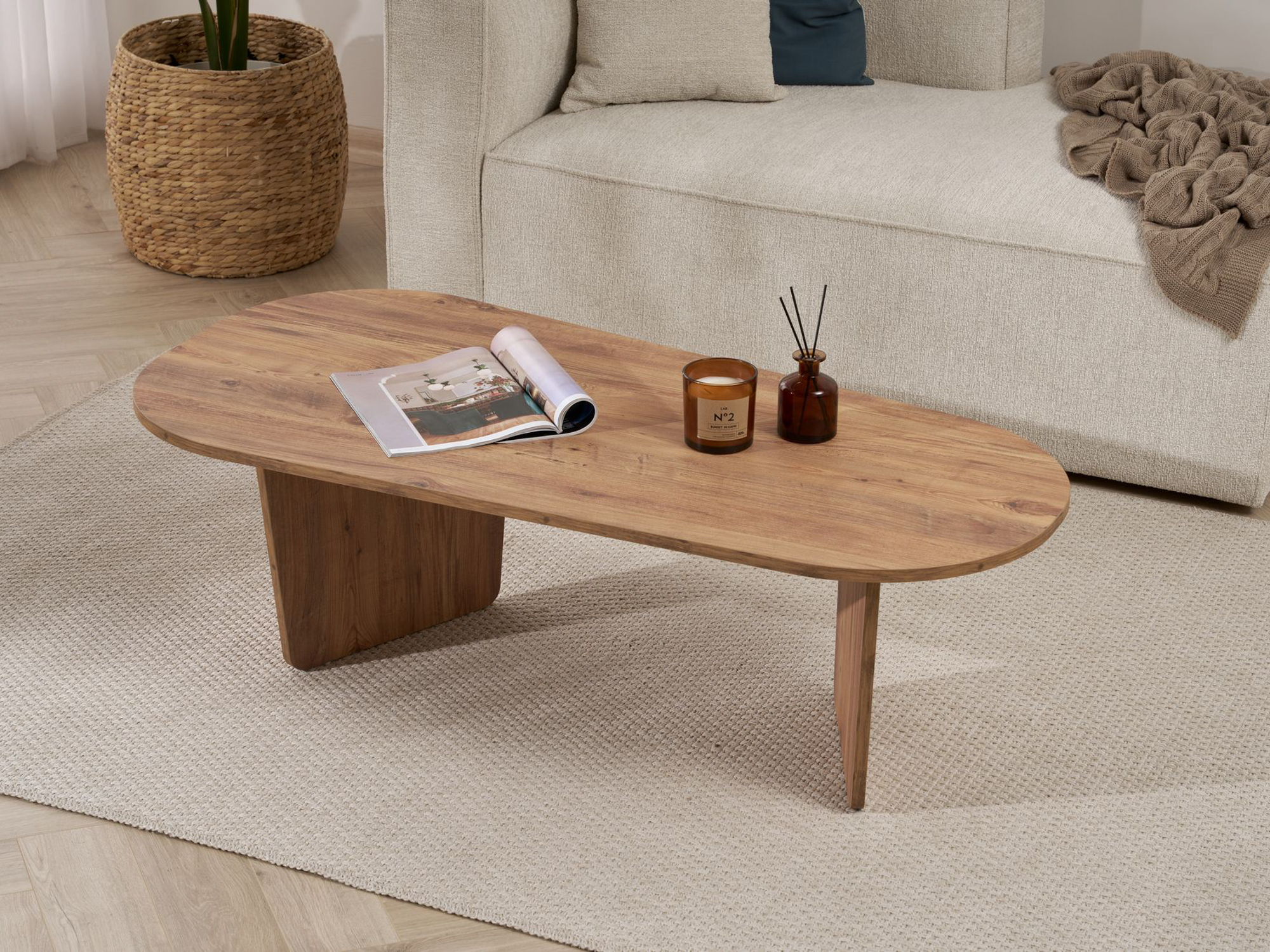 Žurnalinis staliukas Novato 135 (Pušis)