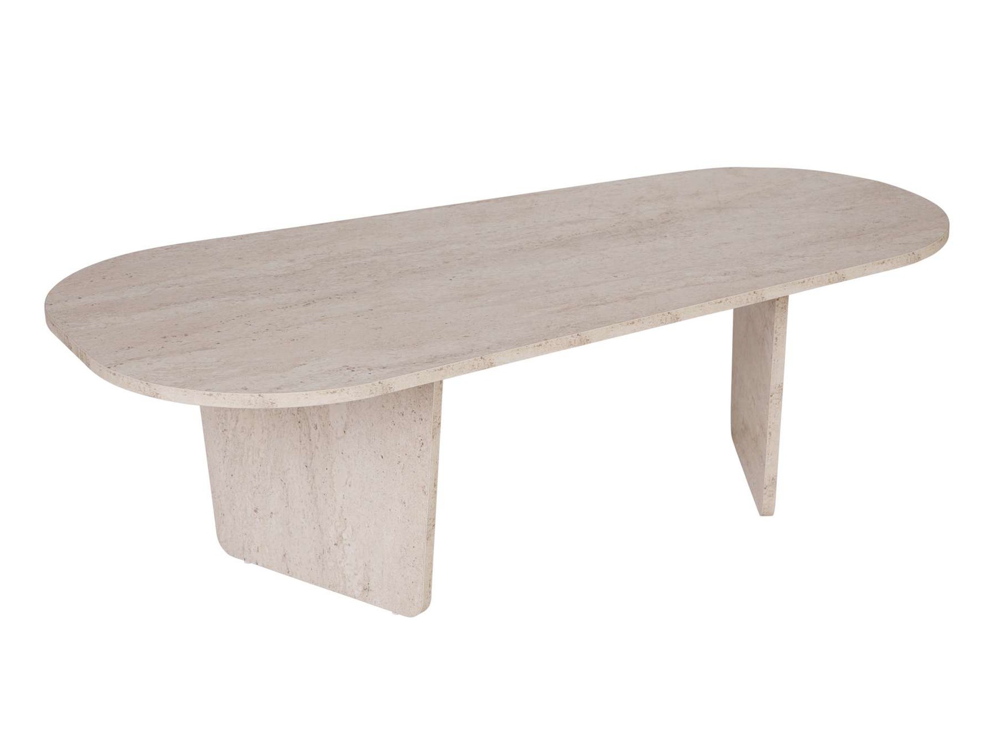 Žurnalinis staliukas Novato 135 (Šviesus travertinas)