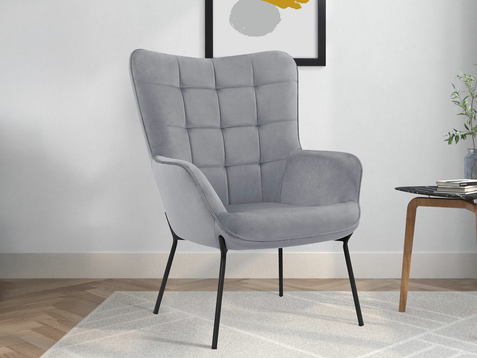 Fotelis Denton 1008 (Pilka)