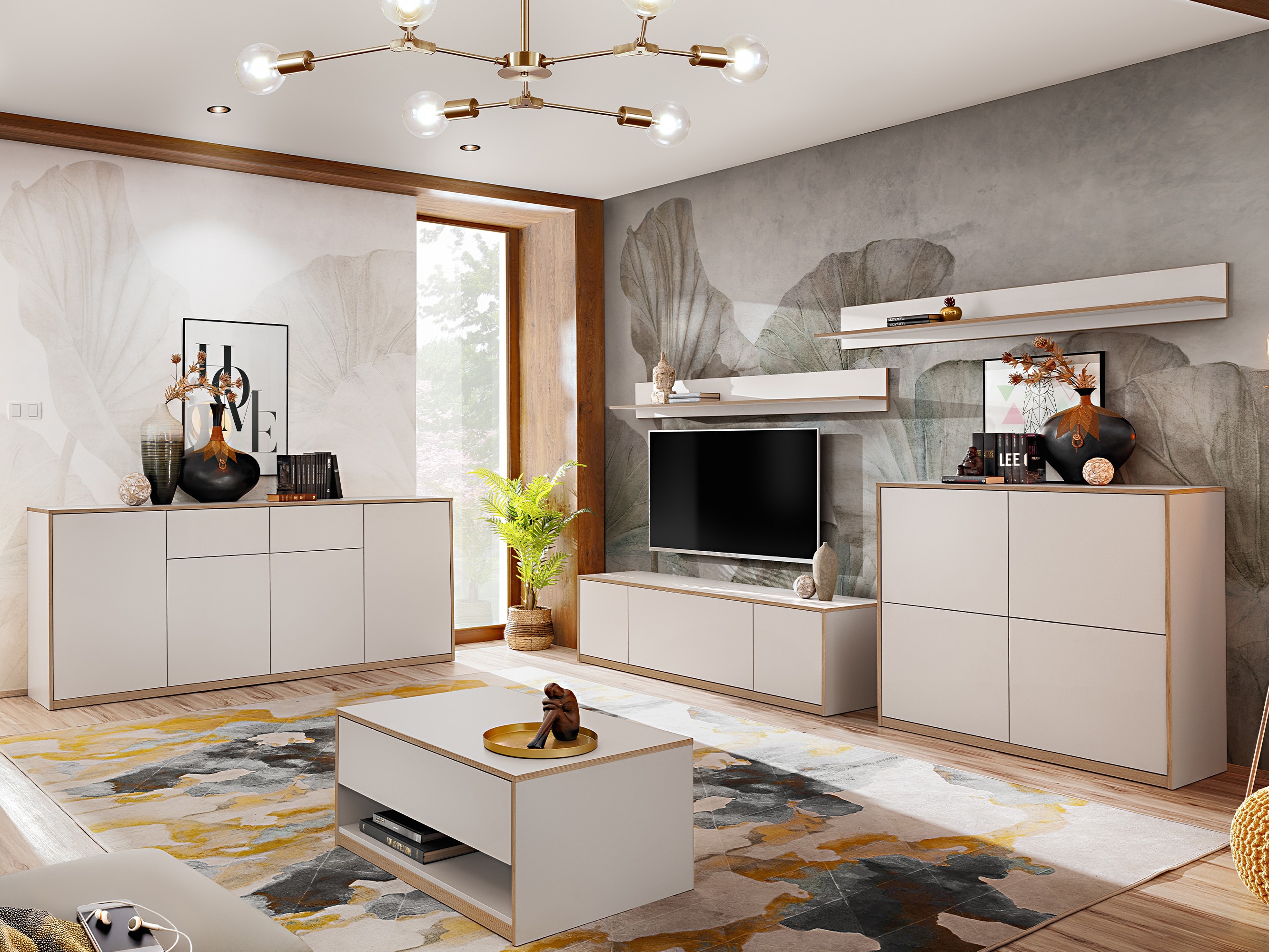 Komoda Fivetri 102 (Balta)