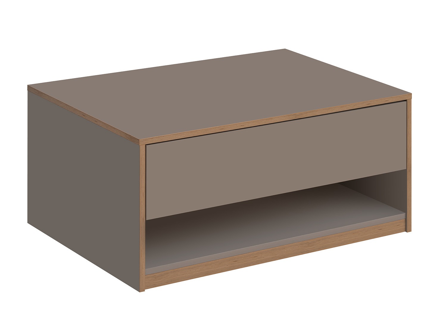 Žurnalinis staliukas Fivetri 103 (Pilkai ruda)