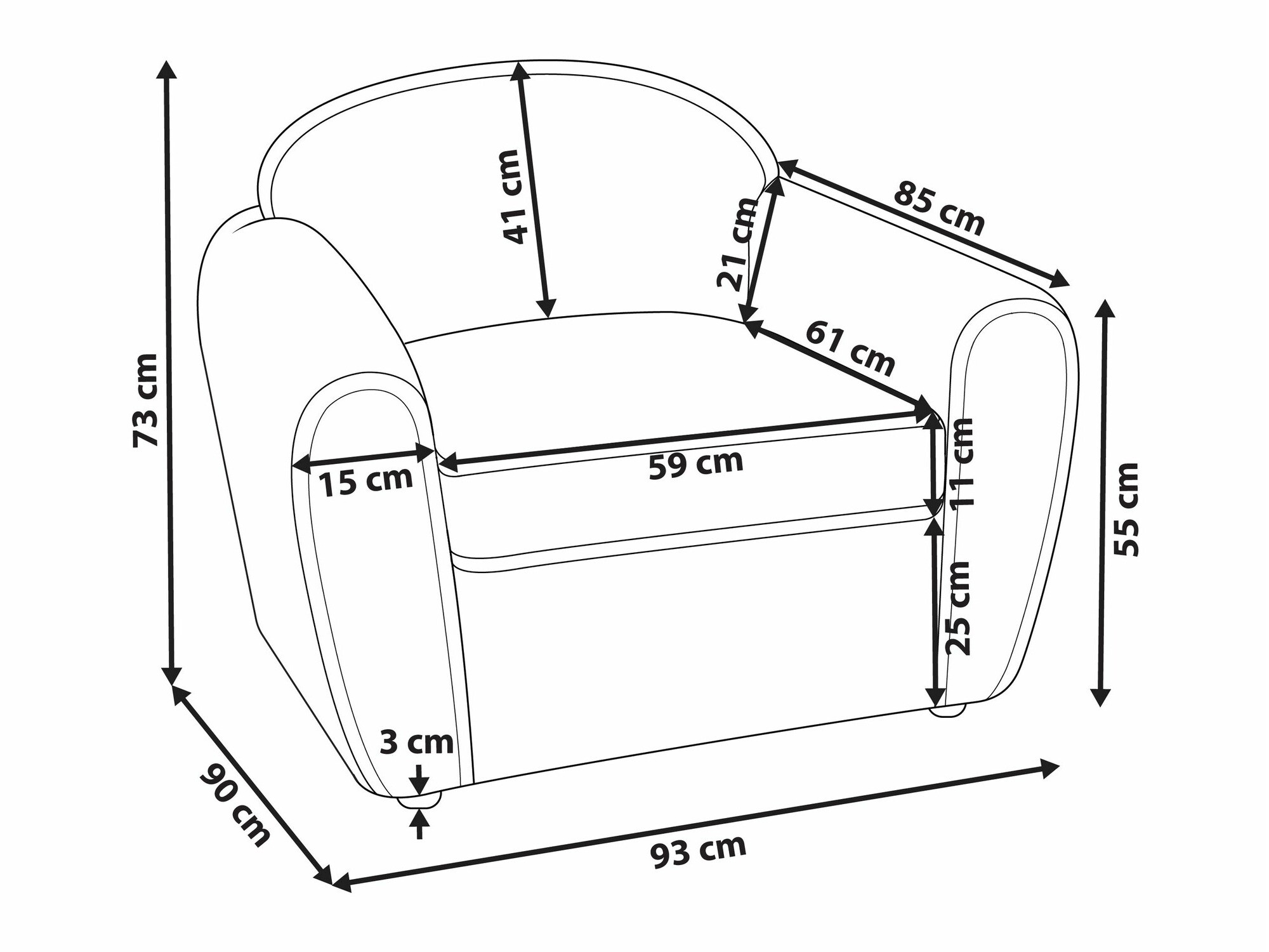 Fotelis ST8141 su pažeista pakuote