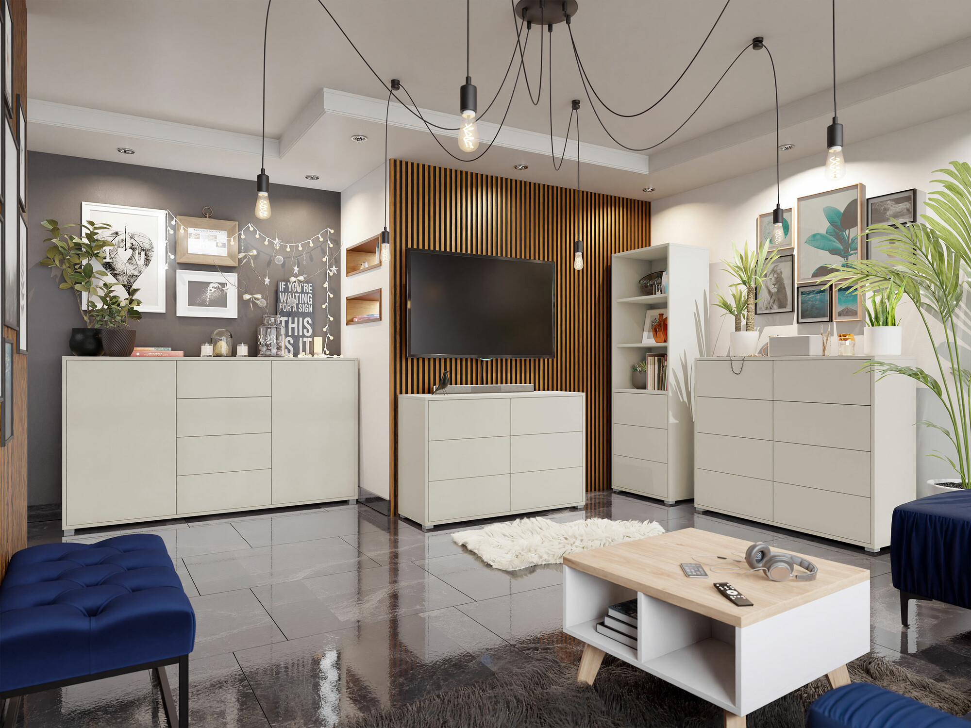 Komoda ST8157 su pažeista pakuote