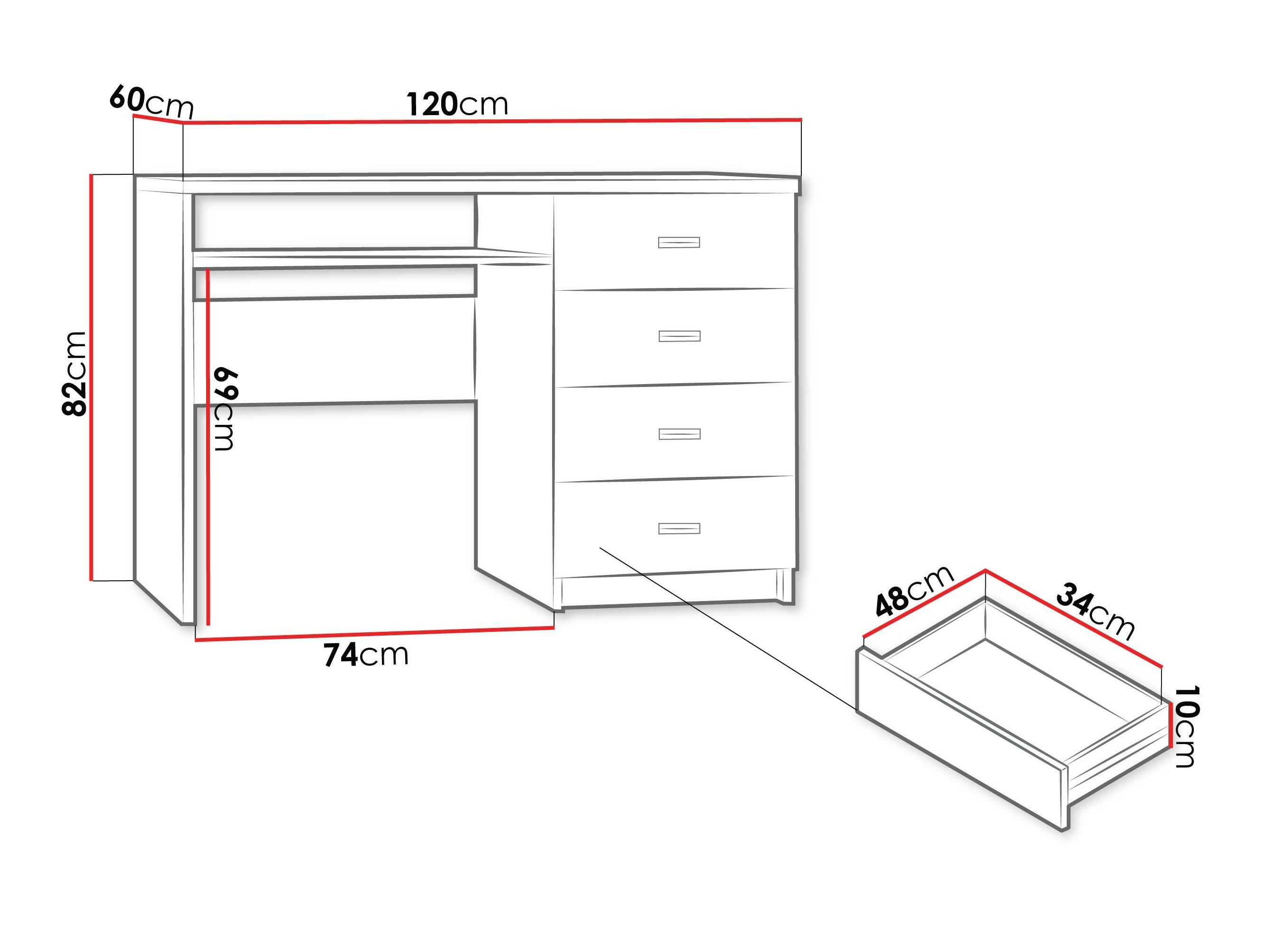 Darbo stalas Serfeno 114 (Kraft Balta)