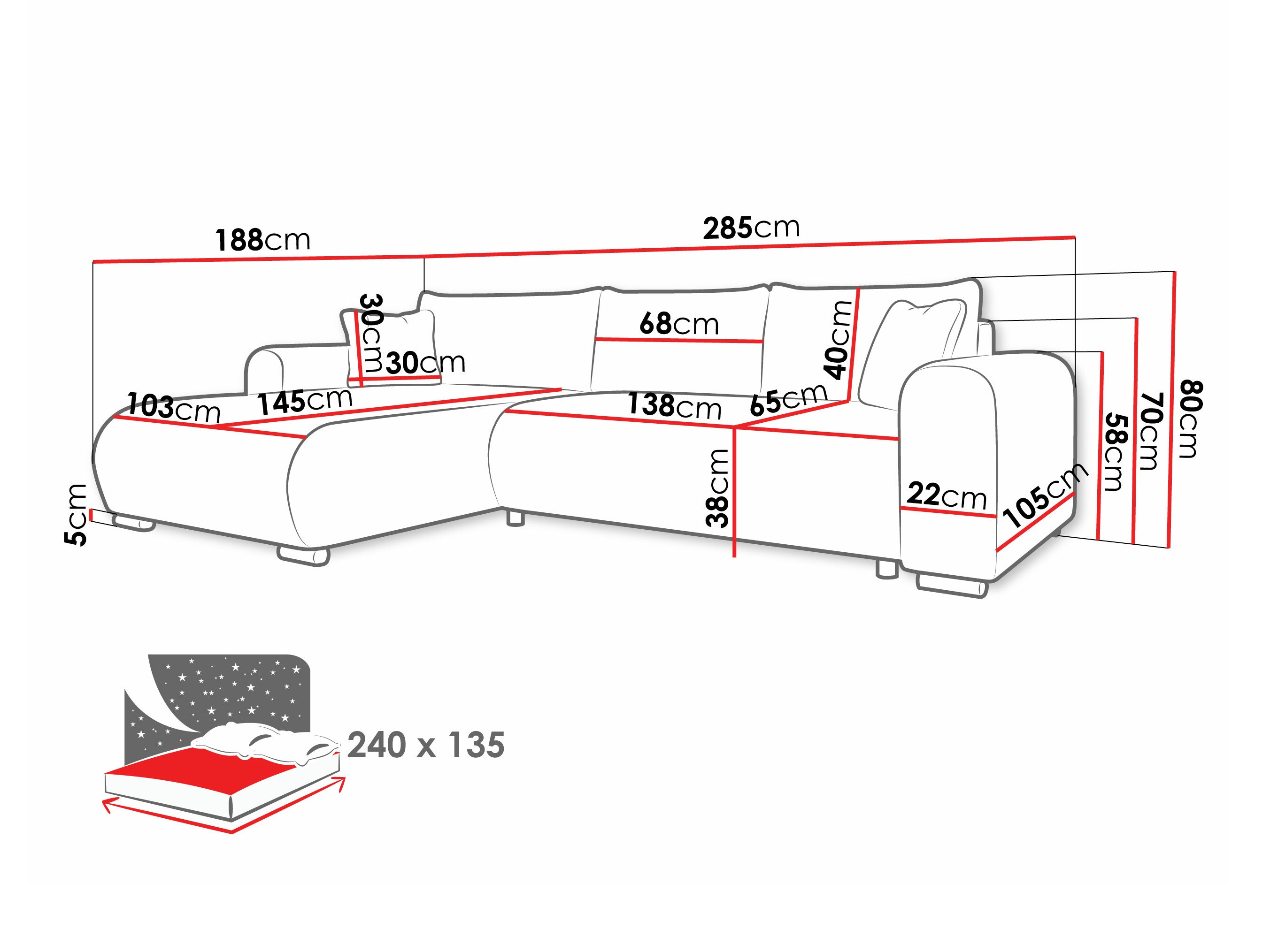 Minkštas kampas Comfivo Consors (Poso 100)