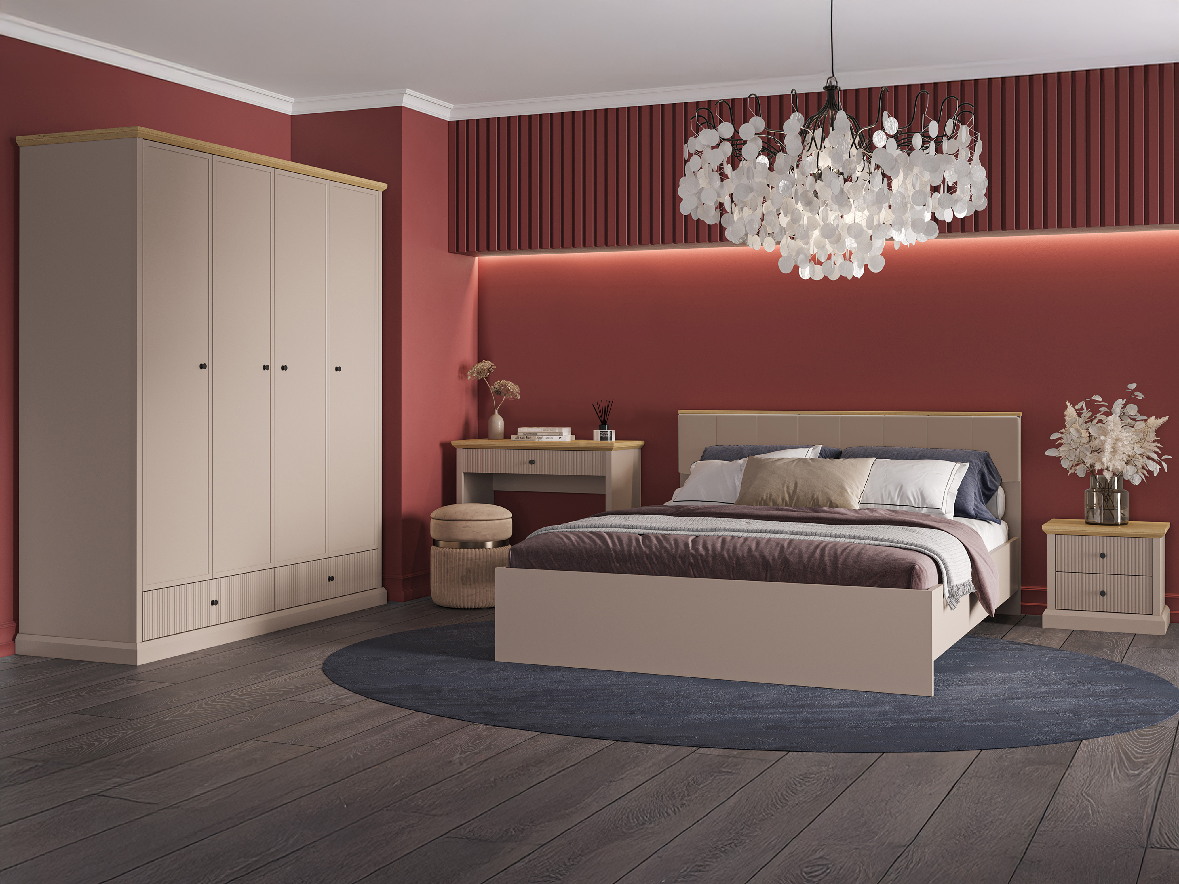 Miegamojo komplektas Tivetru 120 (Yra)