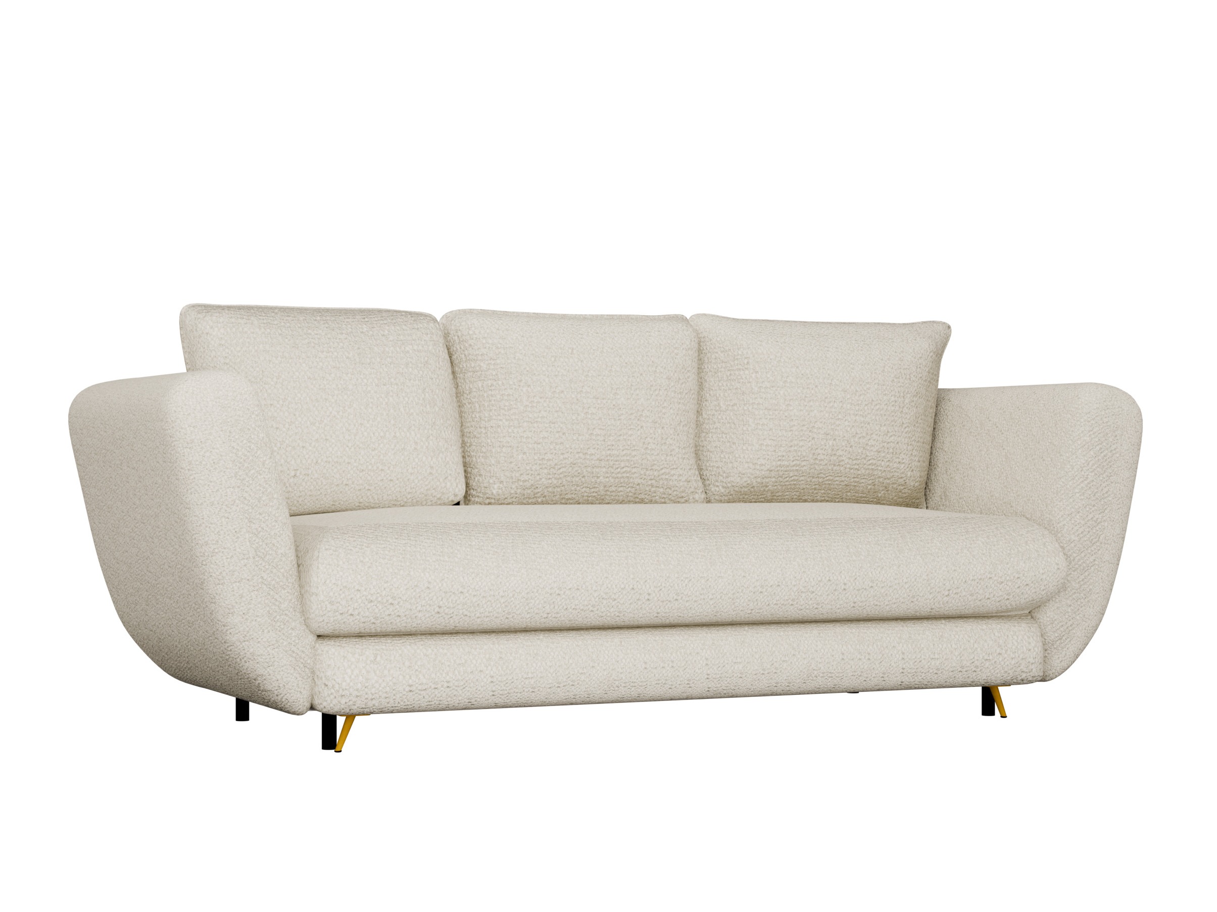 Sofa lova Mandeville 354 (Auksinė + Juoda)