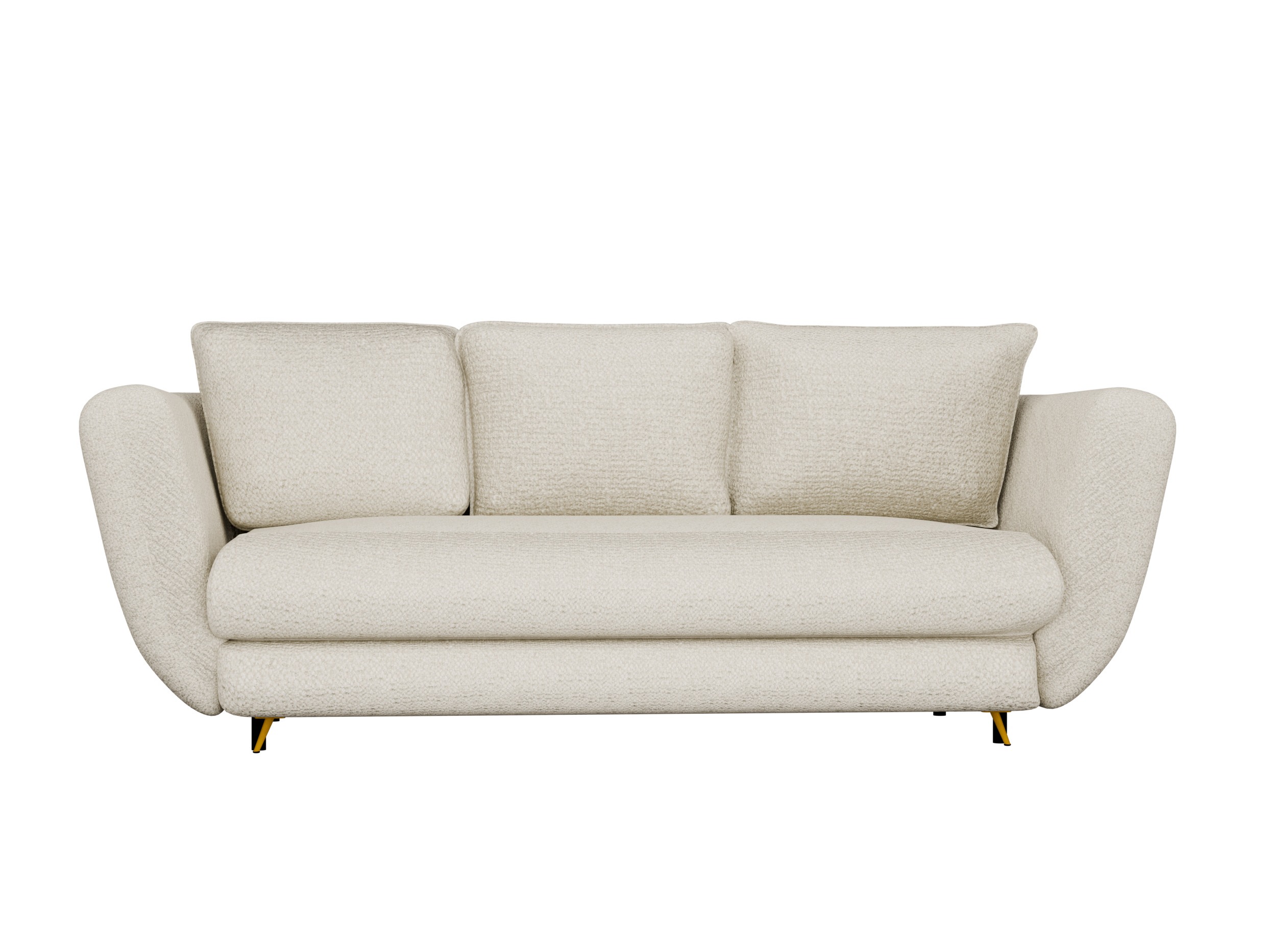 Sofa lova Mandeville 354 (Auksinė + Juoda)
