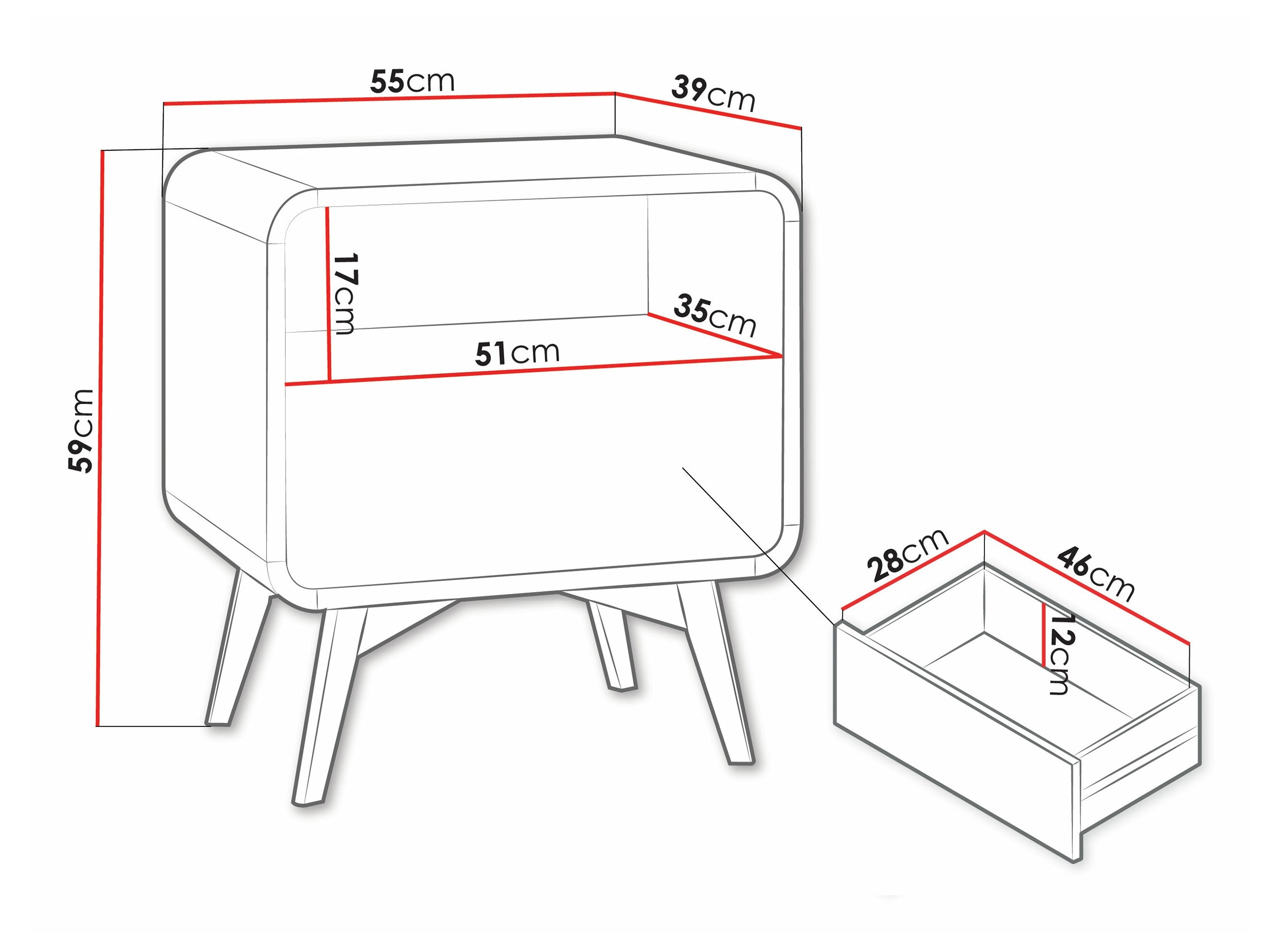 Naktinis staliukas Talsalo 106