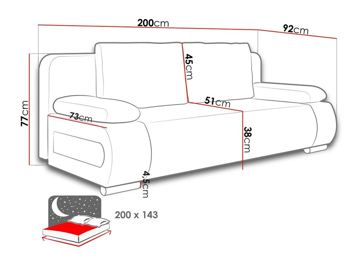 Sofa lova ST8176 su pažeista pakuote