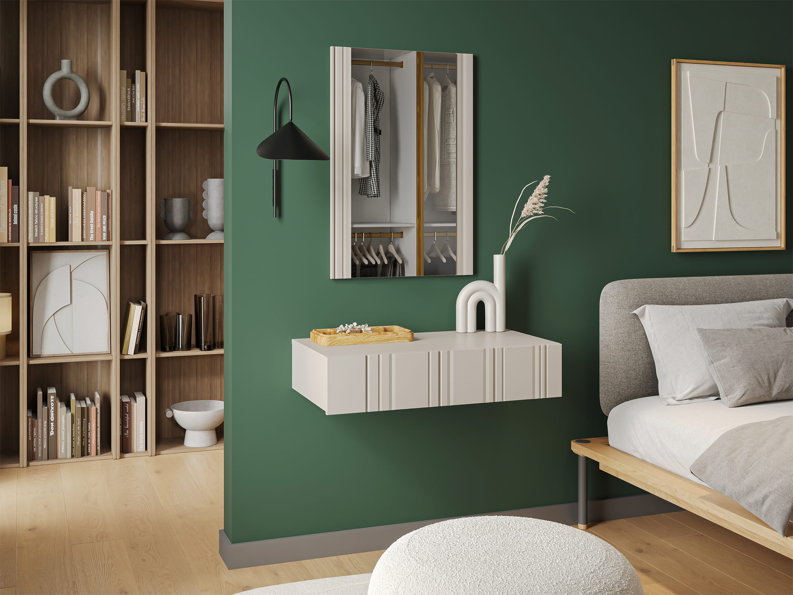 Makiažo staliukas Evavese 109 (Smėlinė)