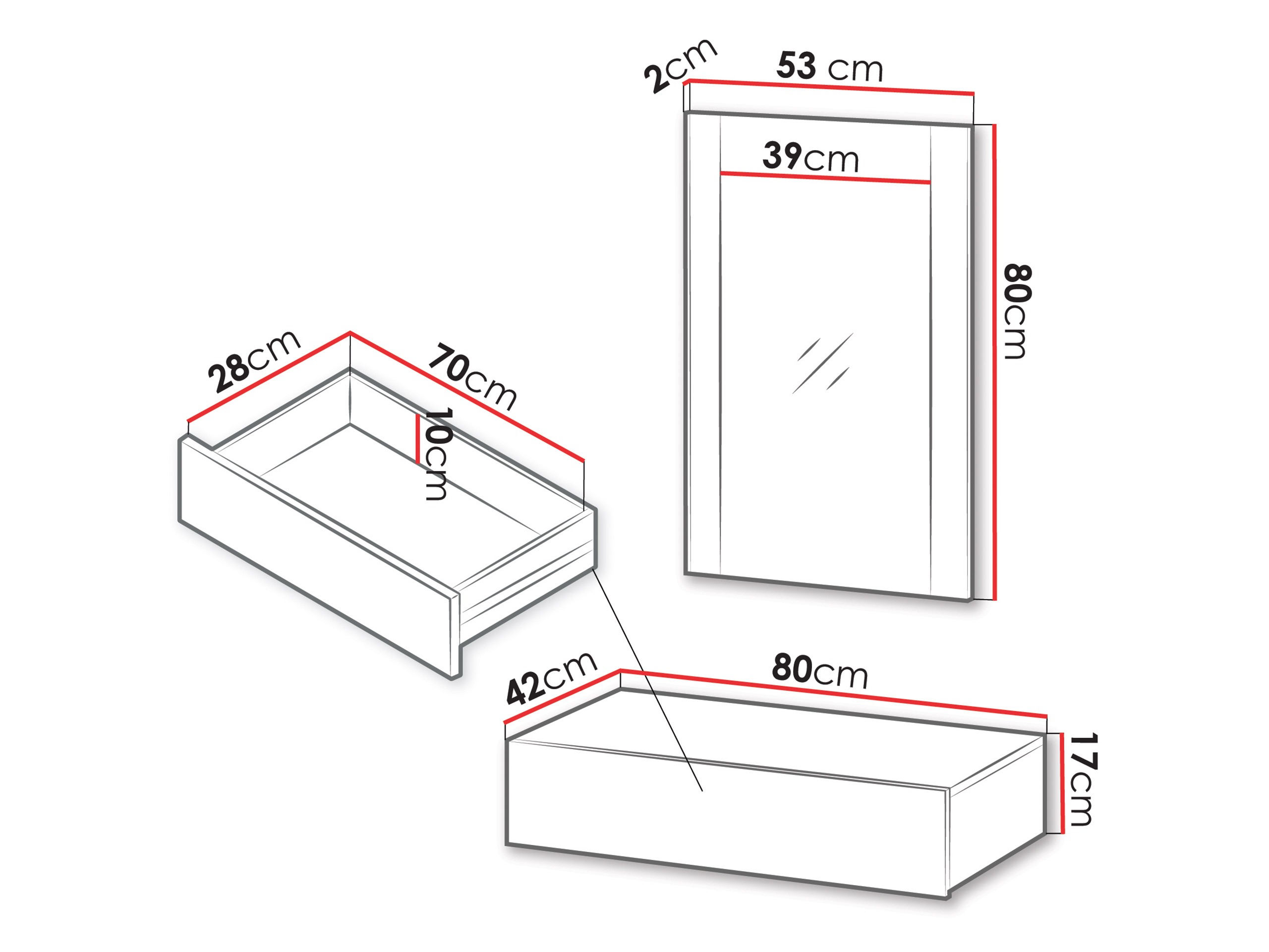 Makiažo staliukas Evavese 109 (Smėlinė)