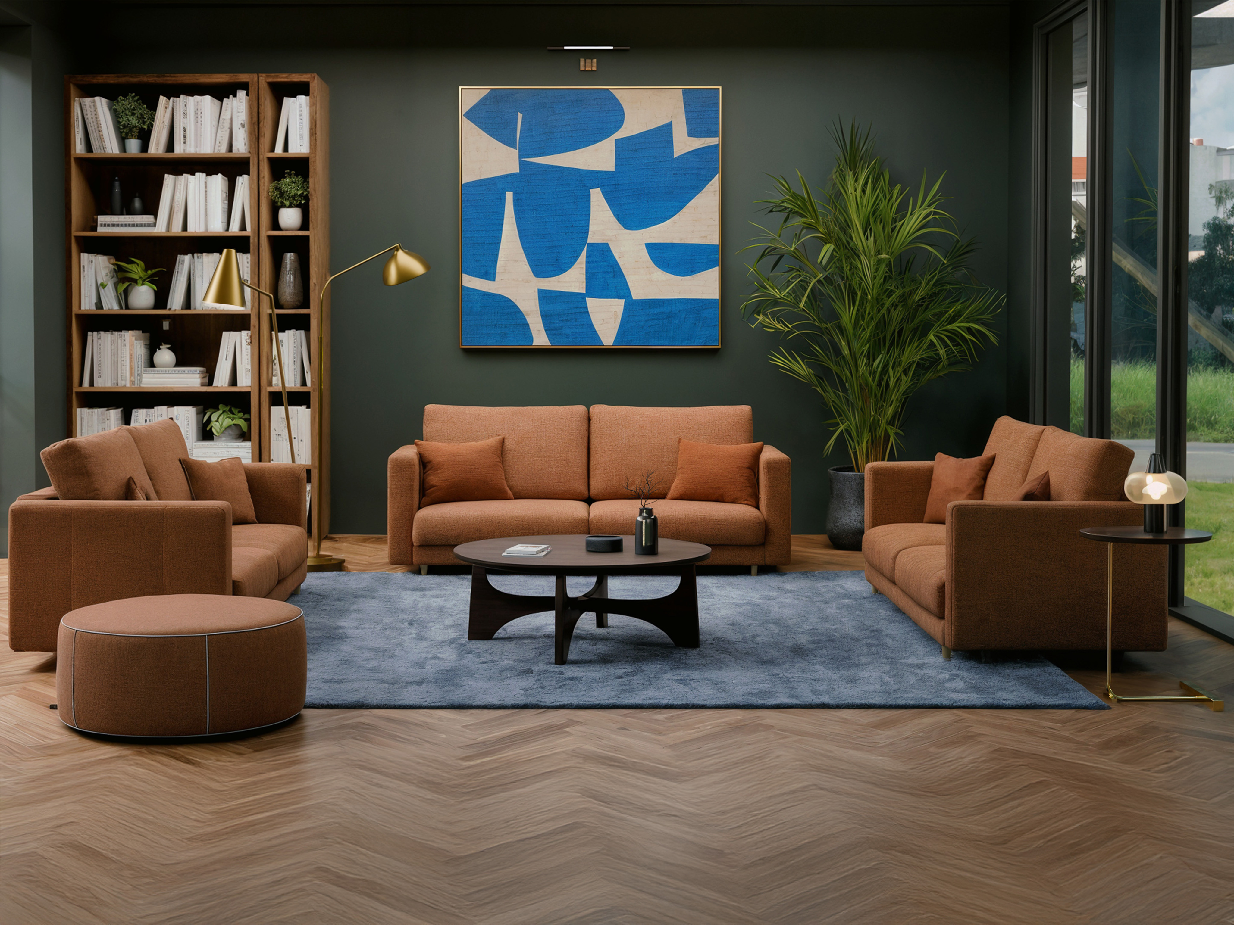 Sofa lova Mandeville 353 (Oranžinė)