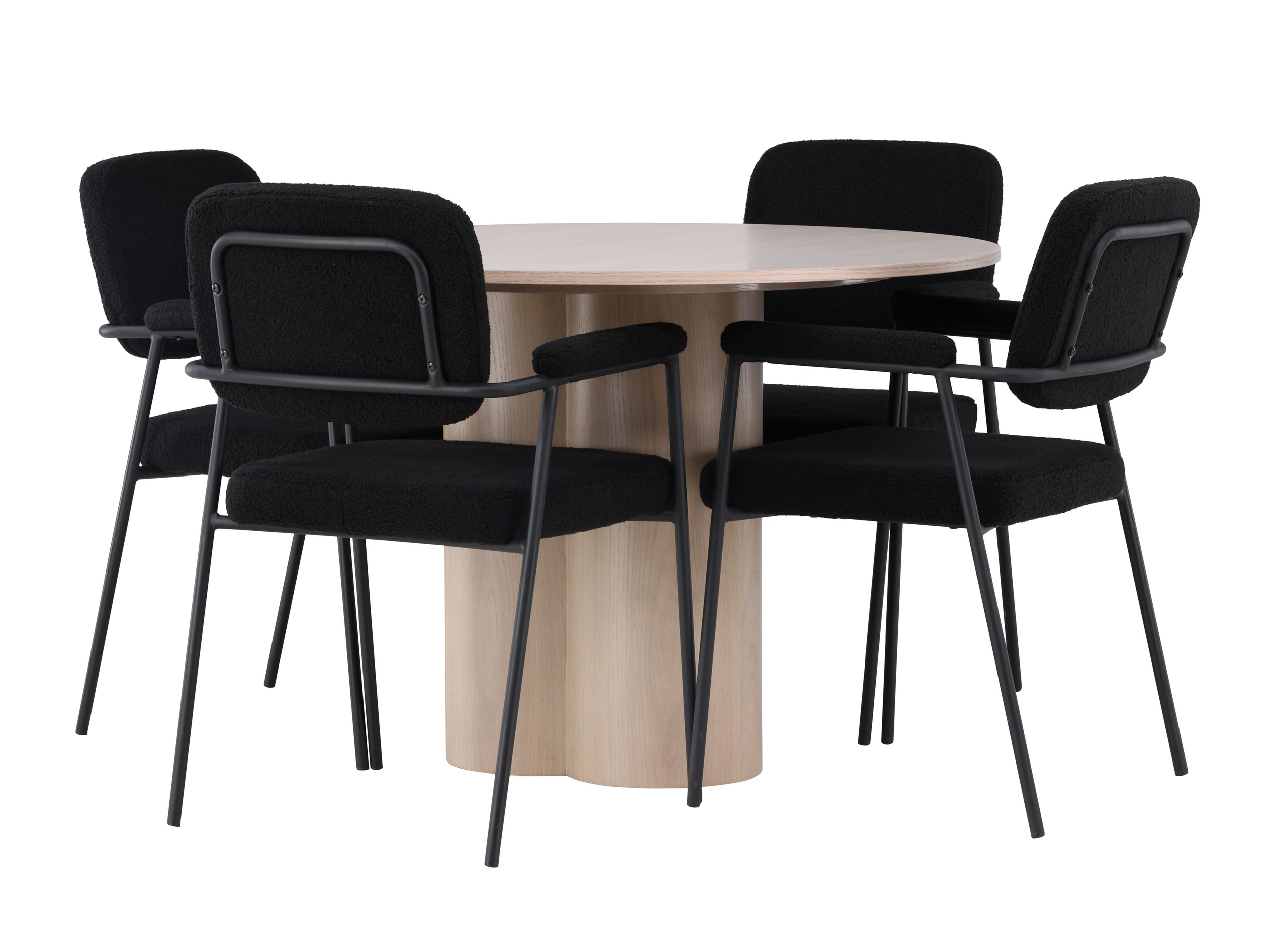 Valgomojo komplektas Dallas 4358 (Šviesus medis)