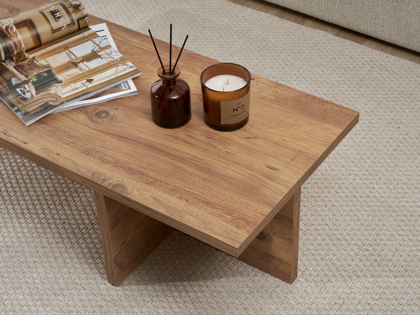 Žurnalinis staliukas Novato 136 (Pušis)