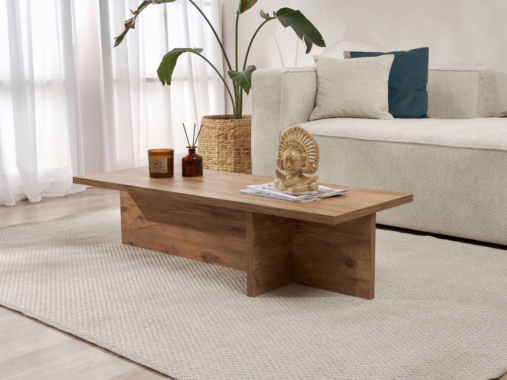 Žurnalinis staliukas Novato 136 (Pušis)