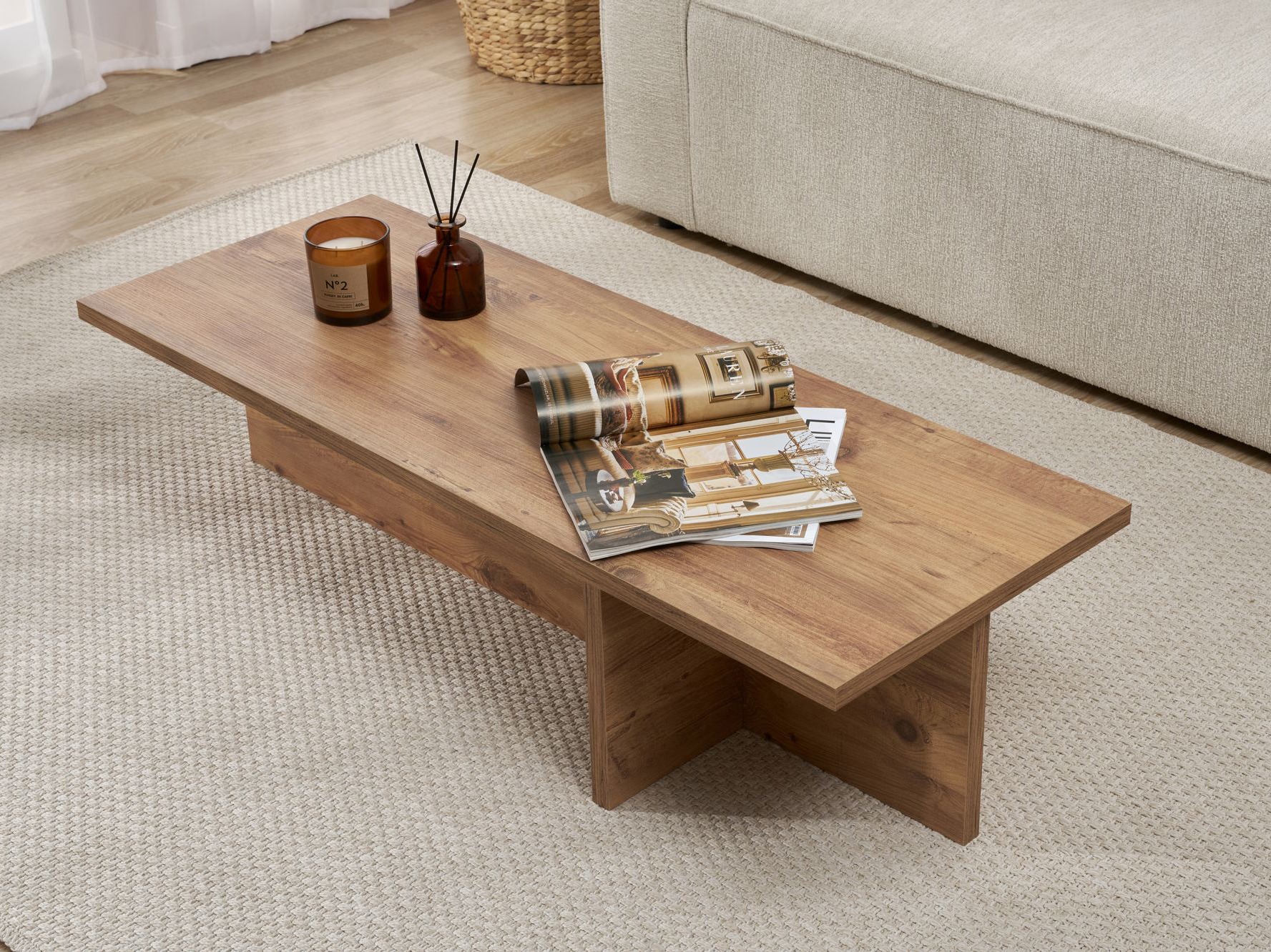 Žurnalinis staliukas Novato 136 (Pušis)