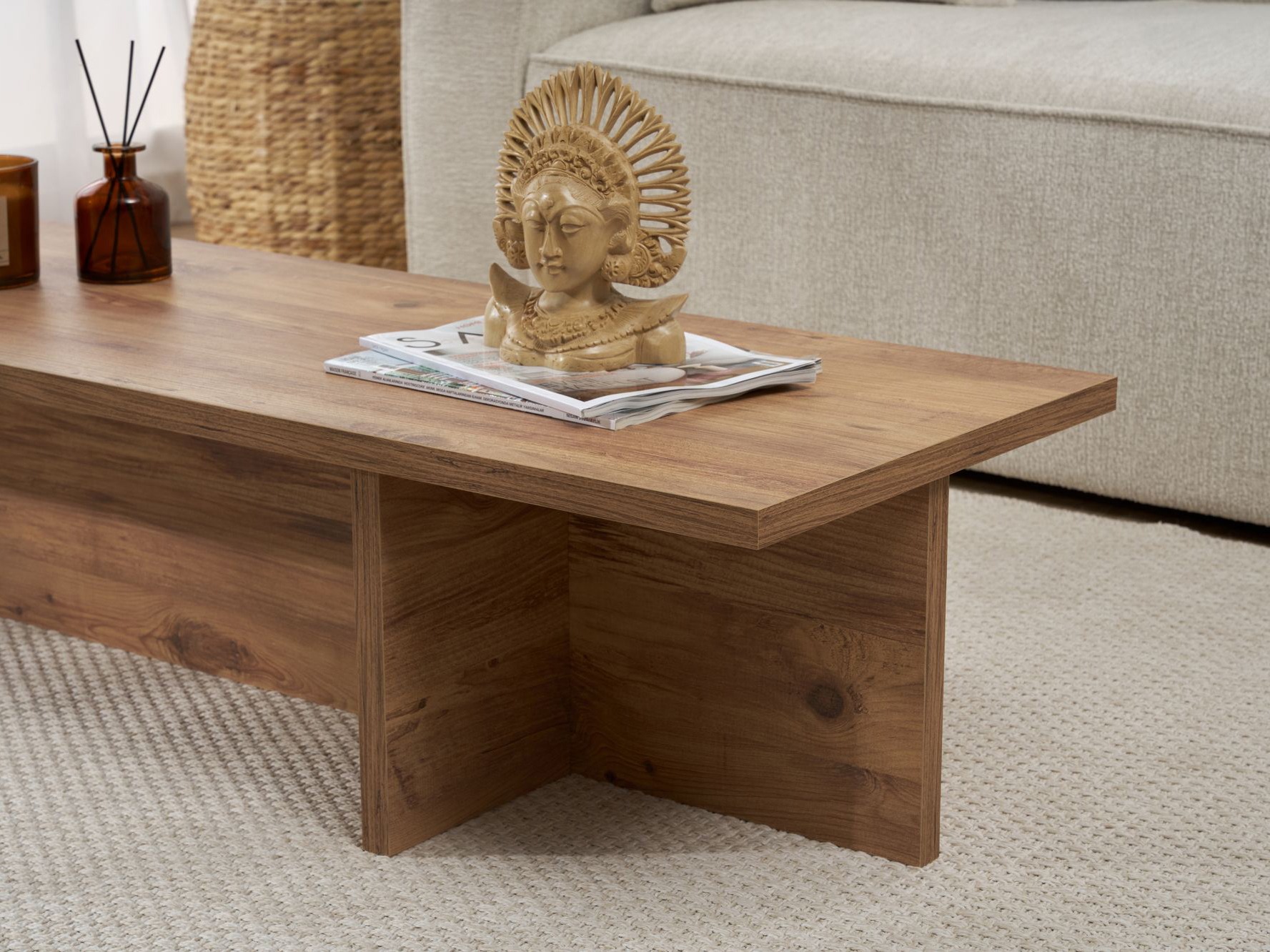 Žurnalinis staliukas Novato 136 (Pušis)