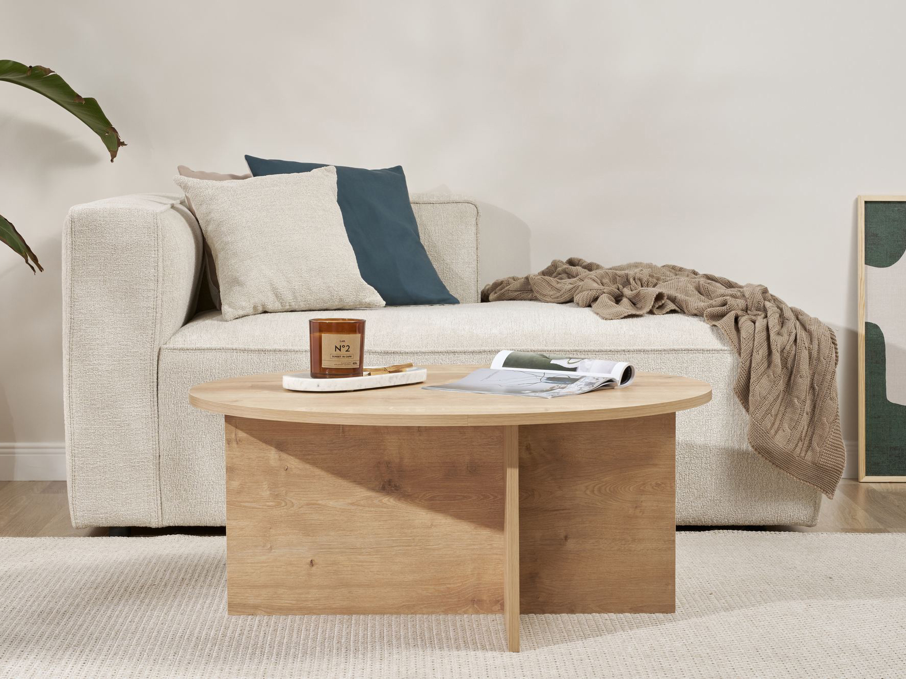 Žurnalinis staliukas Novato 137 (Ąžuolas)