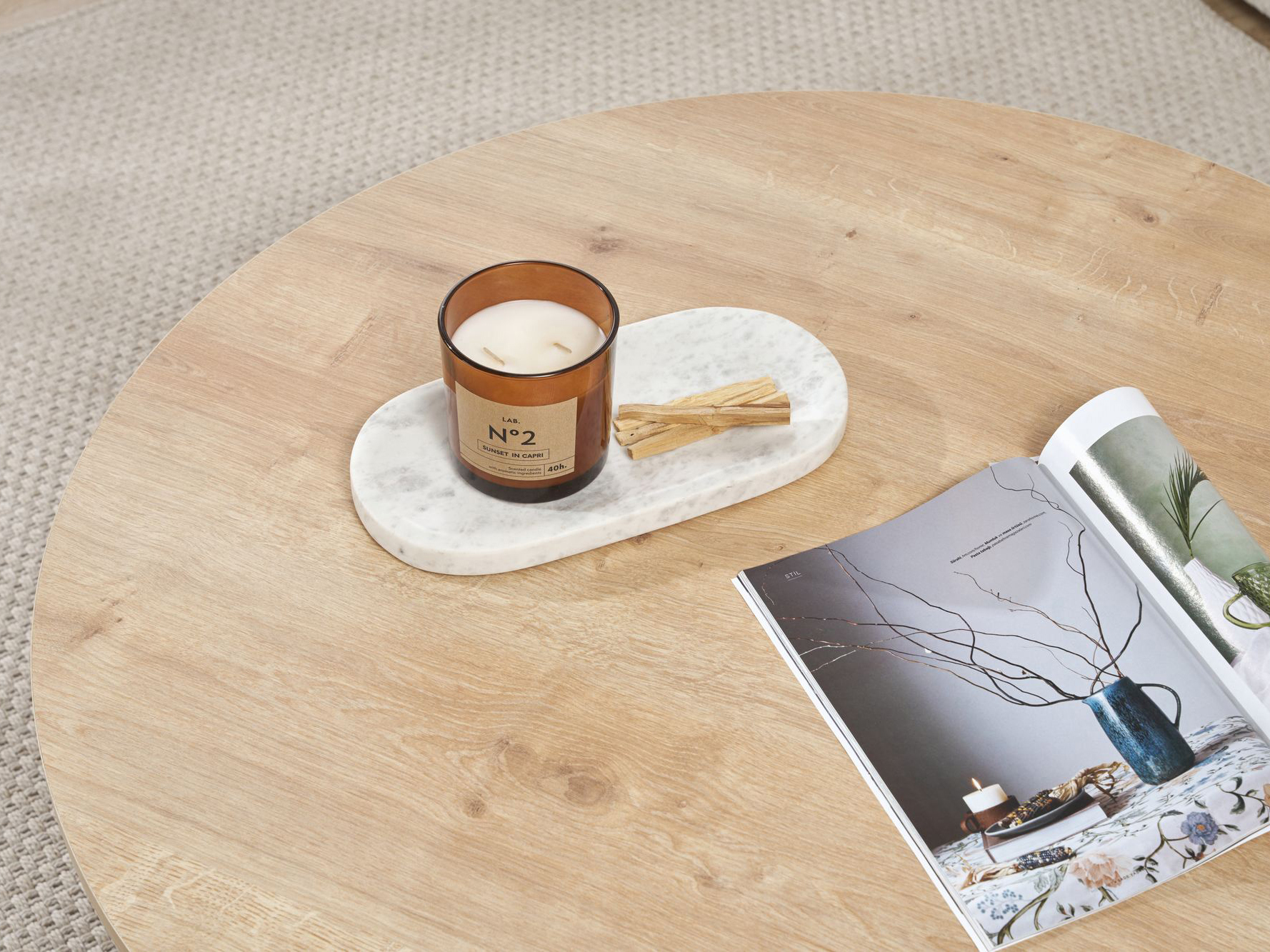 Žurnalinis staliukas Novato 137 (Ąžuolas)