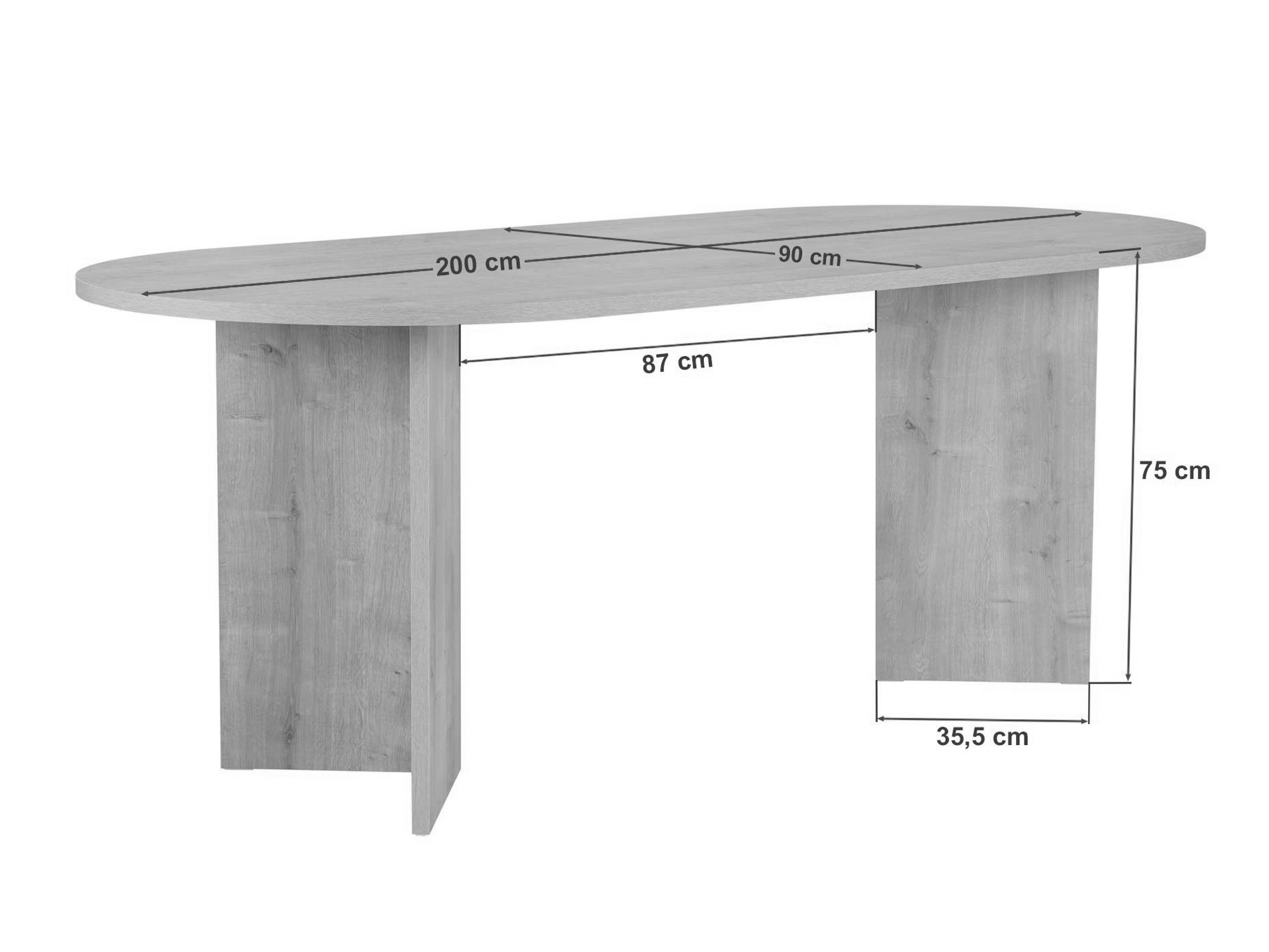 Stalas Novato 138 (Šviesus travertinas)
