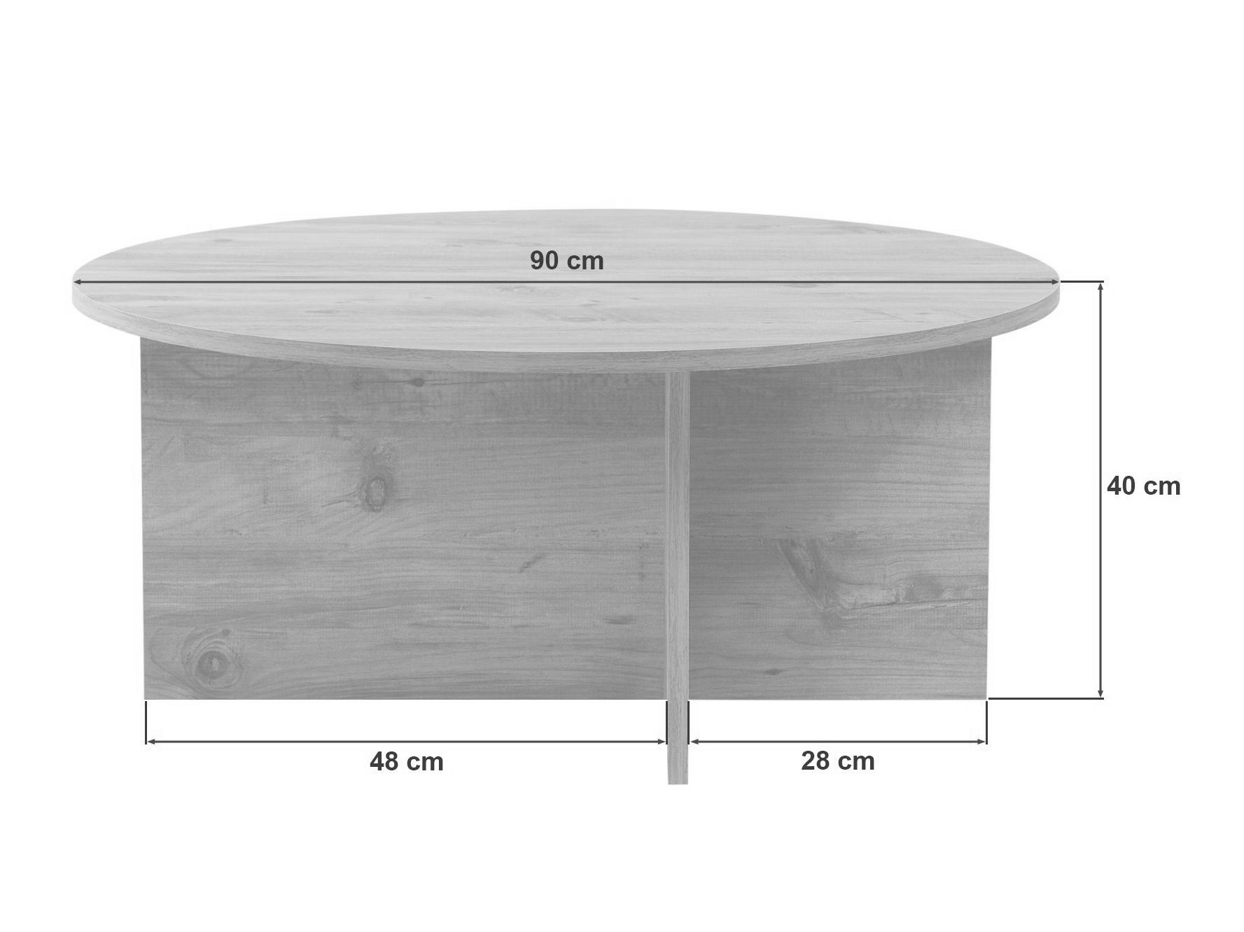 Žurnalinis staliukas Novato 137 (Ąžuolas)
