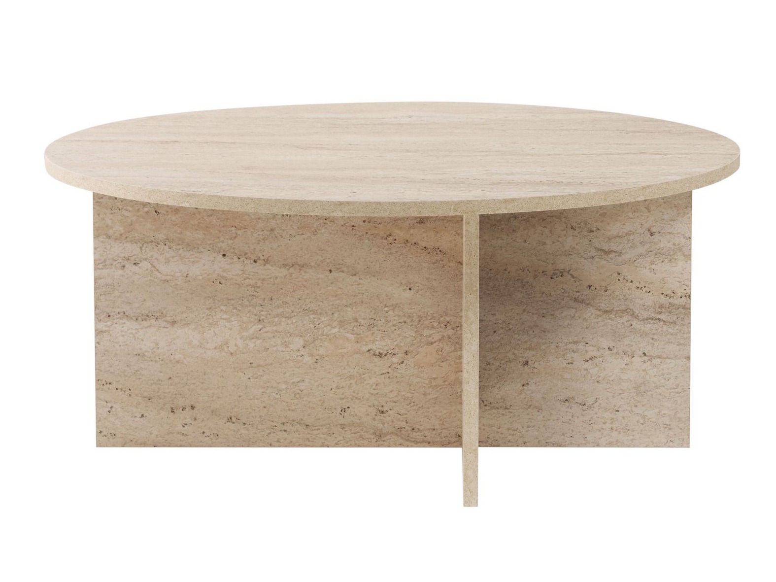 Žurnalinis staliukas Novato 137 (Šviesus travertinas)