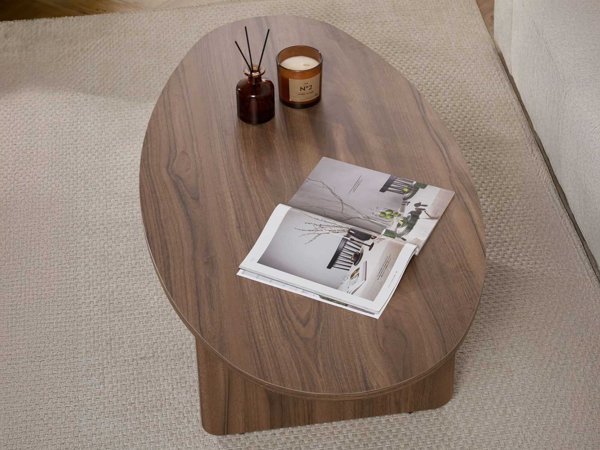 Žurnalinis staliukas Novato 139 (Graikinis riešutas)