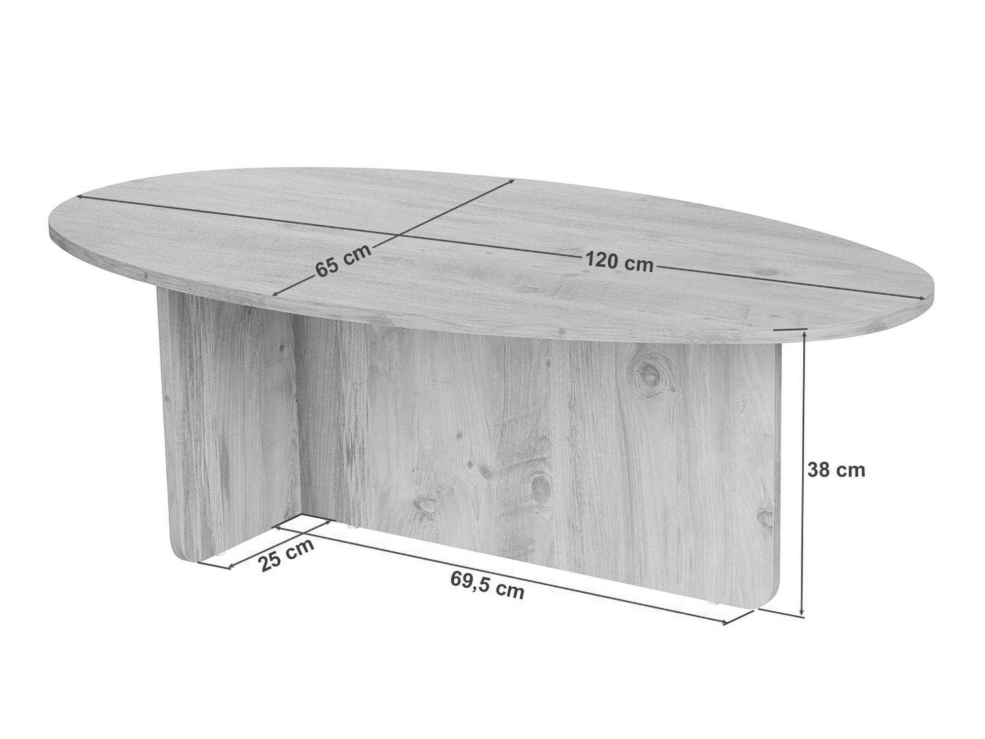 Žurnalinis staliukas Novato 139 (Graikinis riešutas)