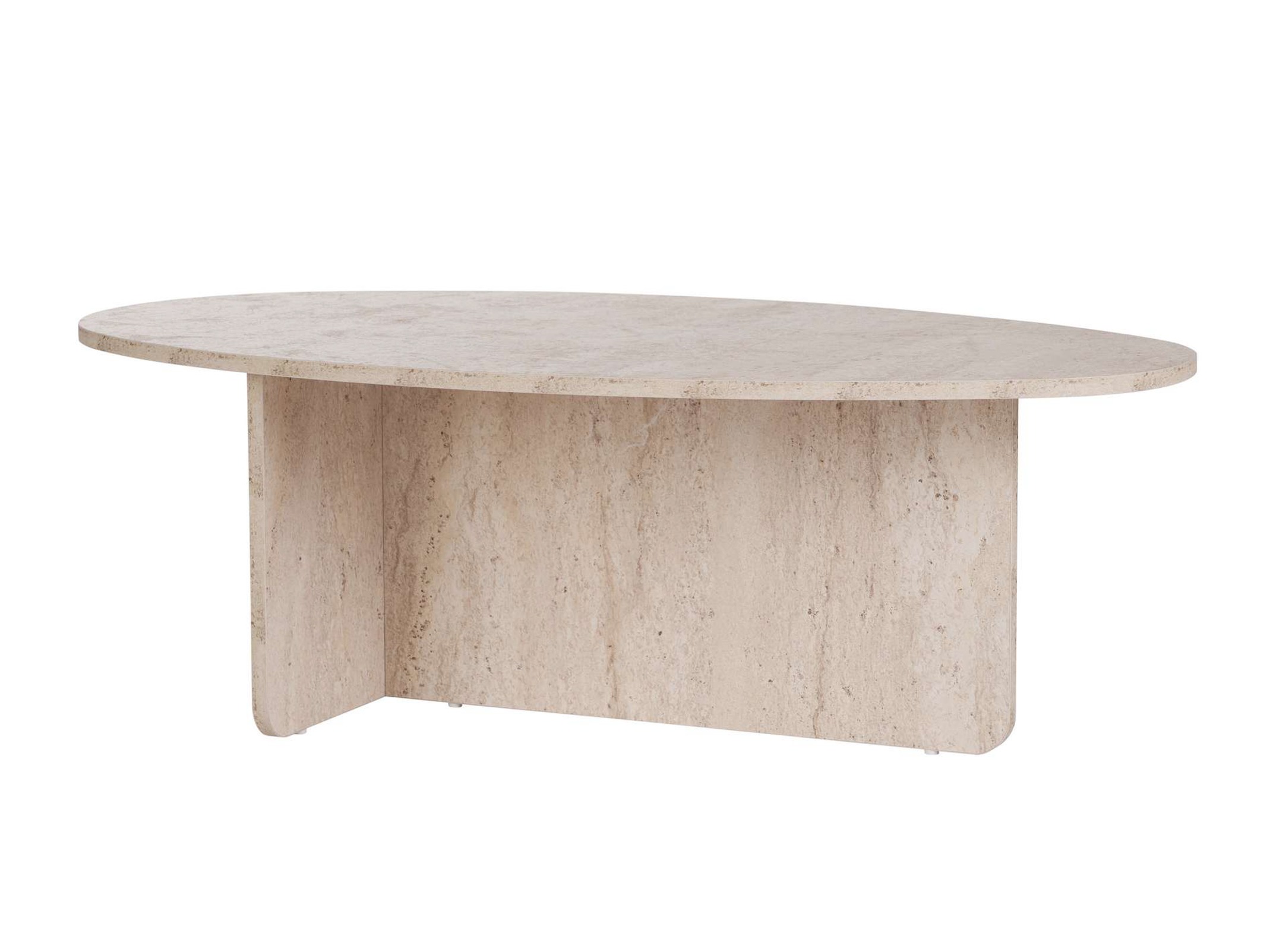 Žurnalinis staliukas Novato 139 (Šviesus travertinas)