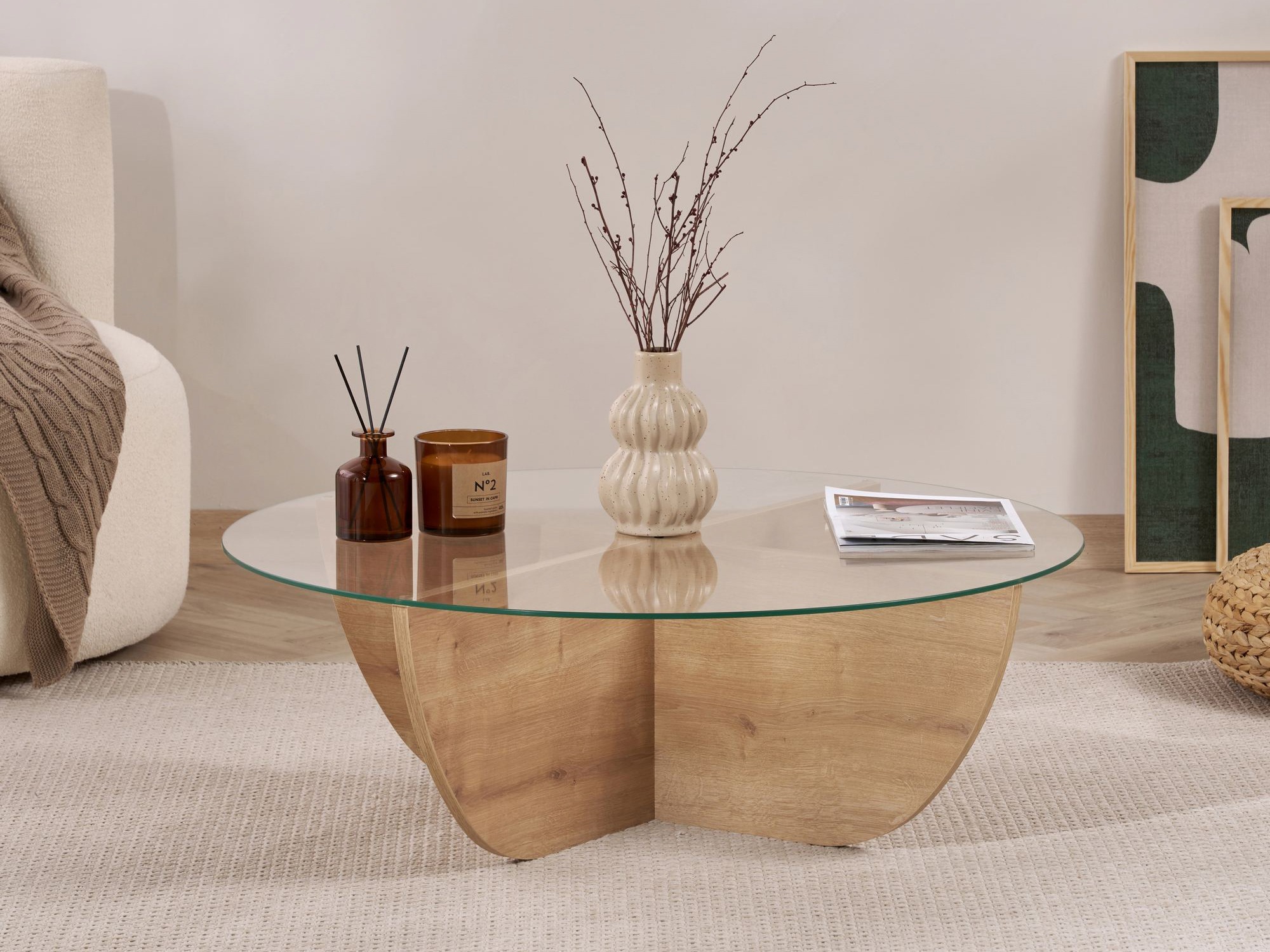 Žurnalinis staliukas Novato 140 (Ąžuolas)