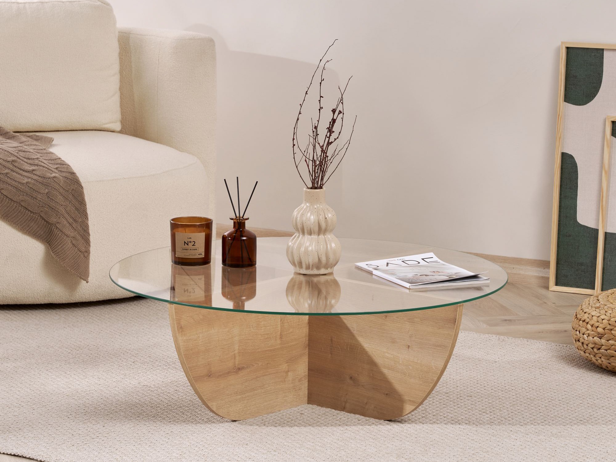 Žurnalinis staliukas Novato 140 (Ąžuolas)