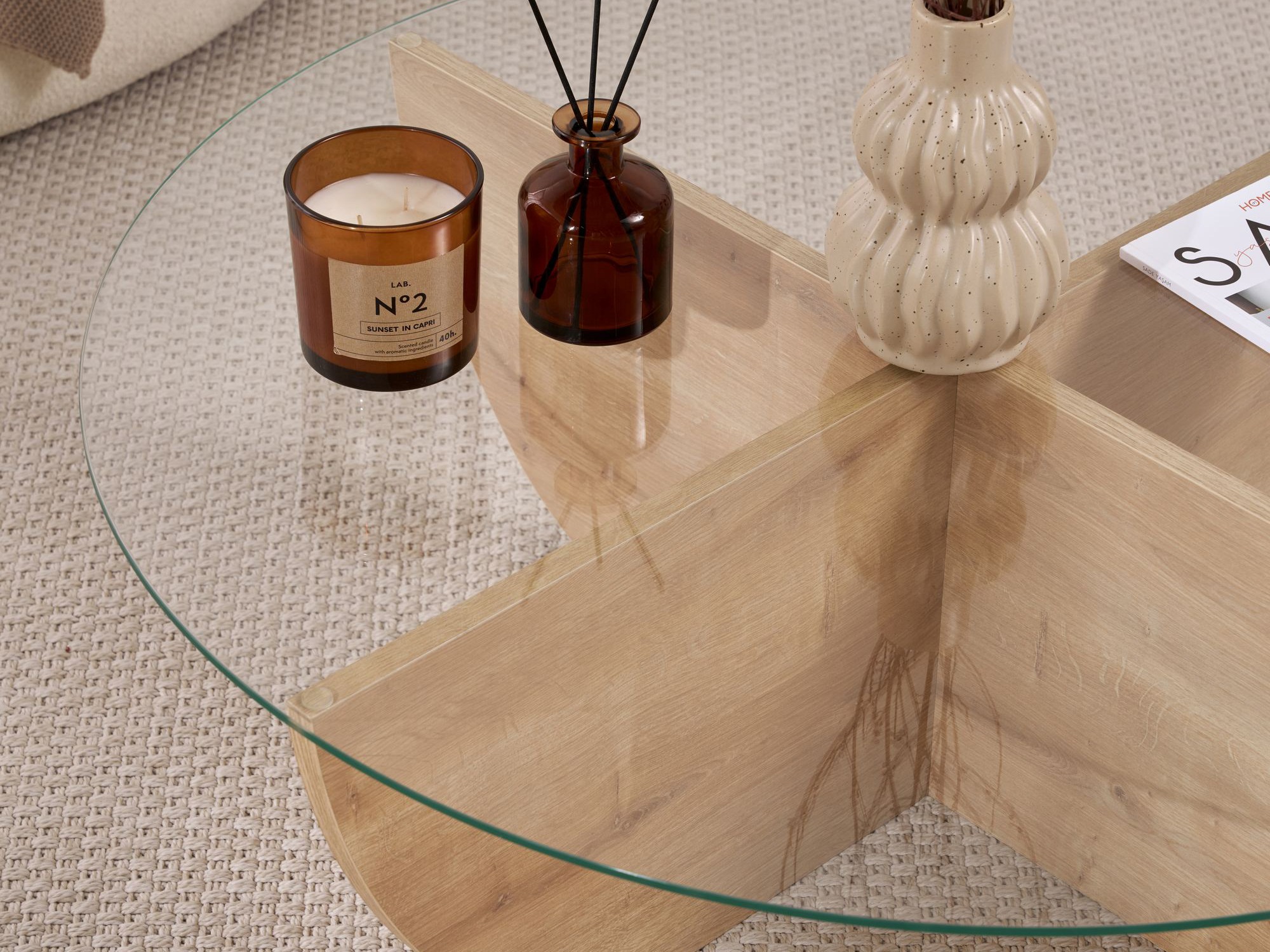 Žurnalinis staliukas Novato 140 (Ąžuolas)