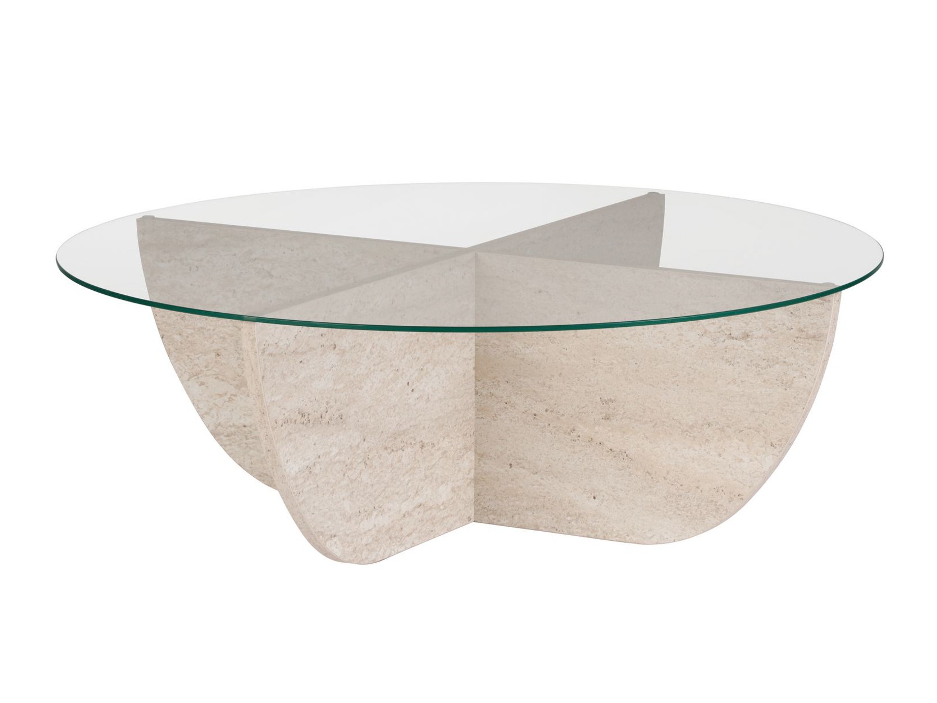 Žurnalinis staliukas Novato 140 (Šviesus travertinas)