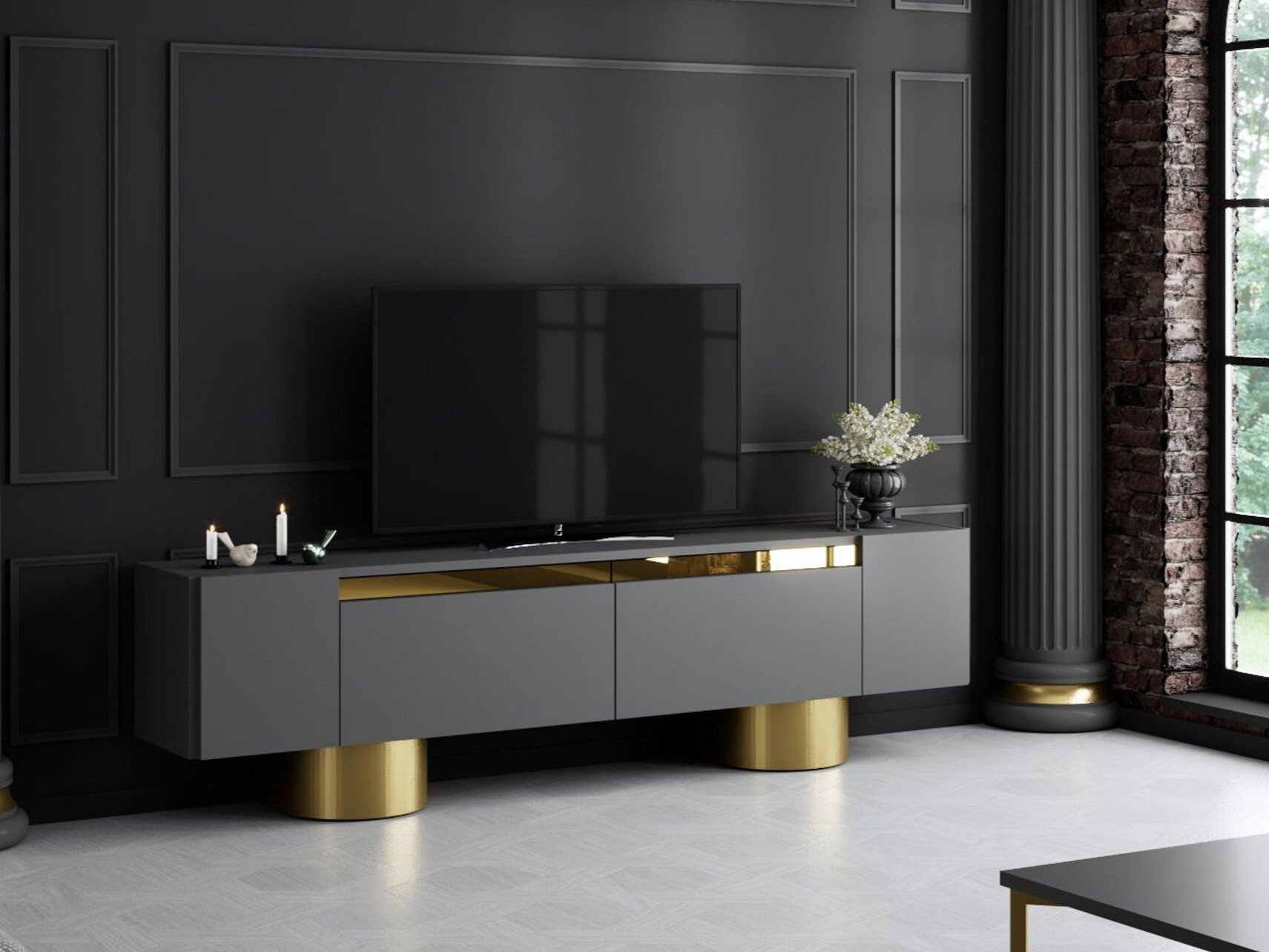 TV staliukas Kailua 2669 (Antracitas)