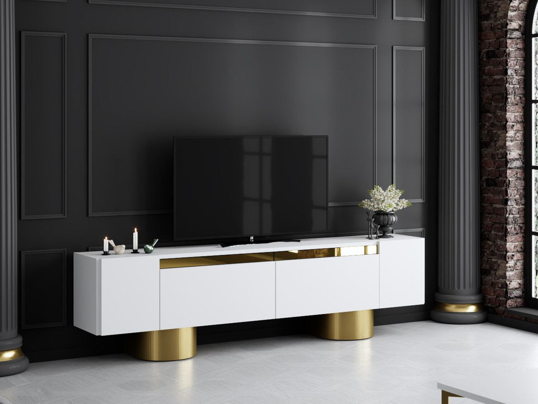 TV staliukas Kailua 2669 (Balta)