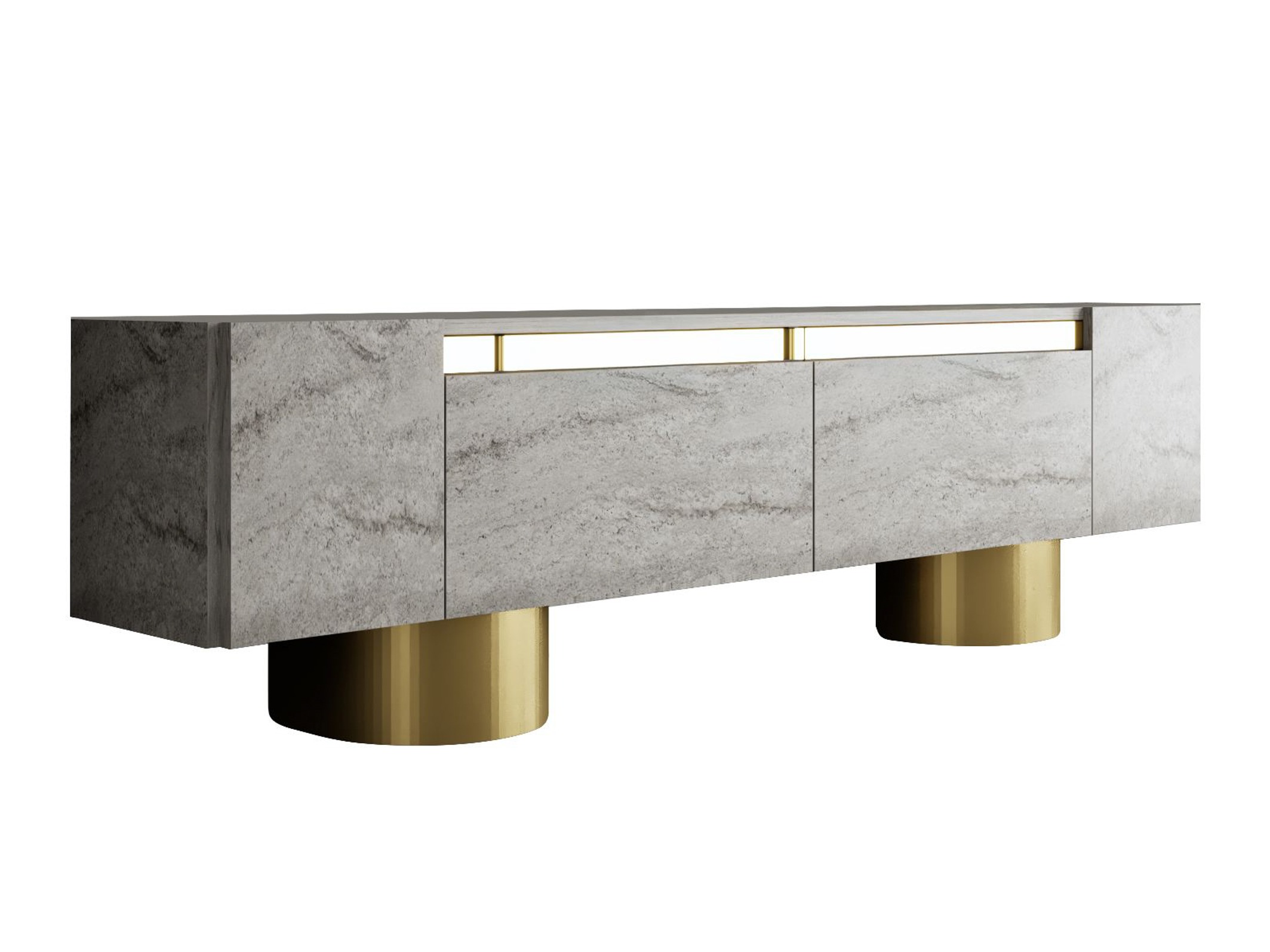 TV staliukas Kailua 2669 (Šviesus travertinas)