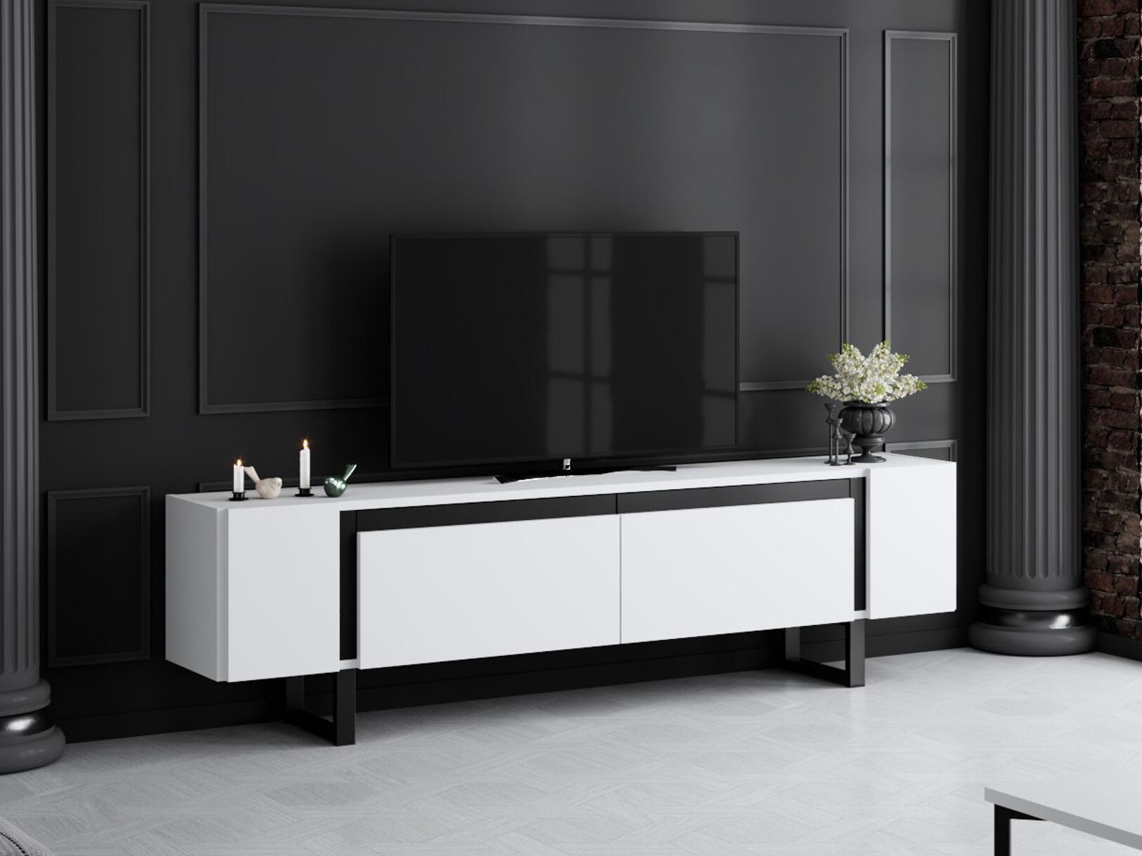 TV staliukas Kailua 2670 (Balta)