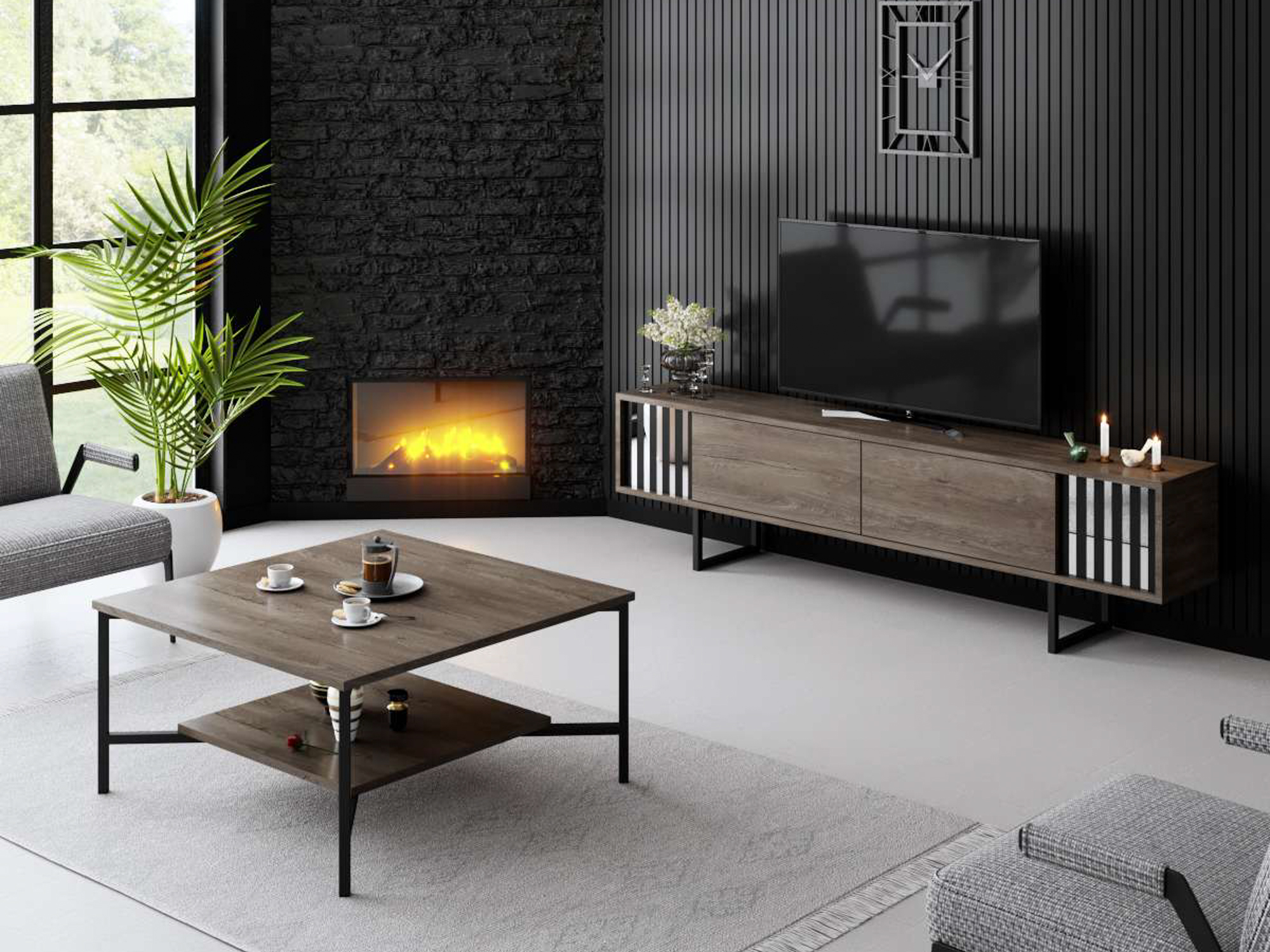 TV staliukas Kailua 2671 (Graikinis riešutas)