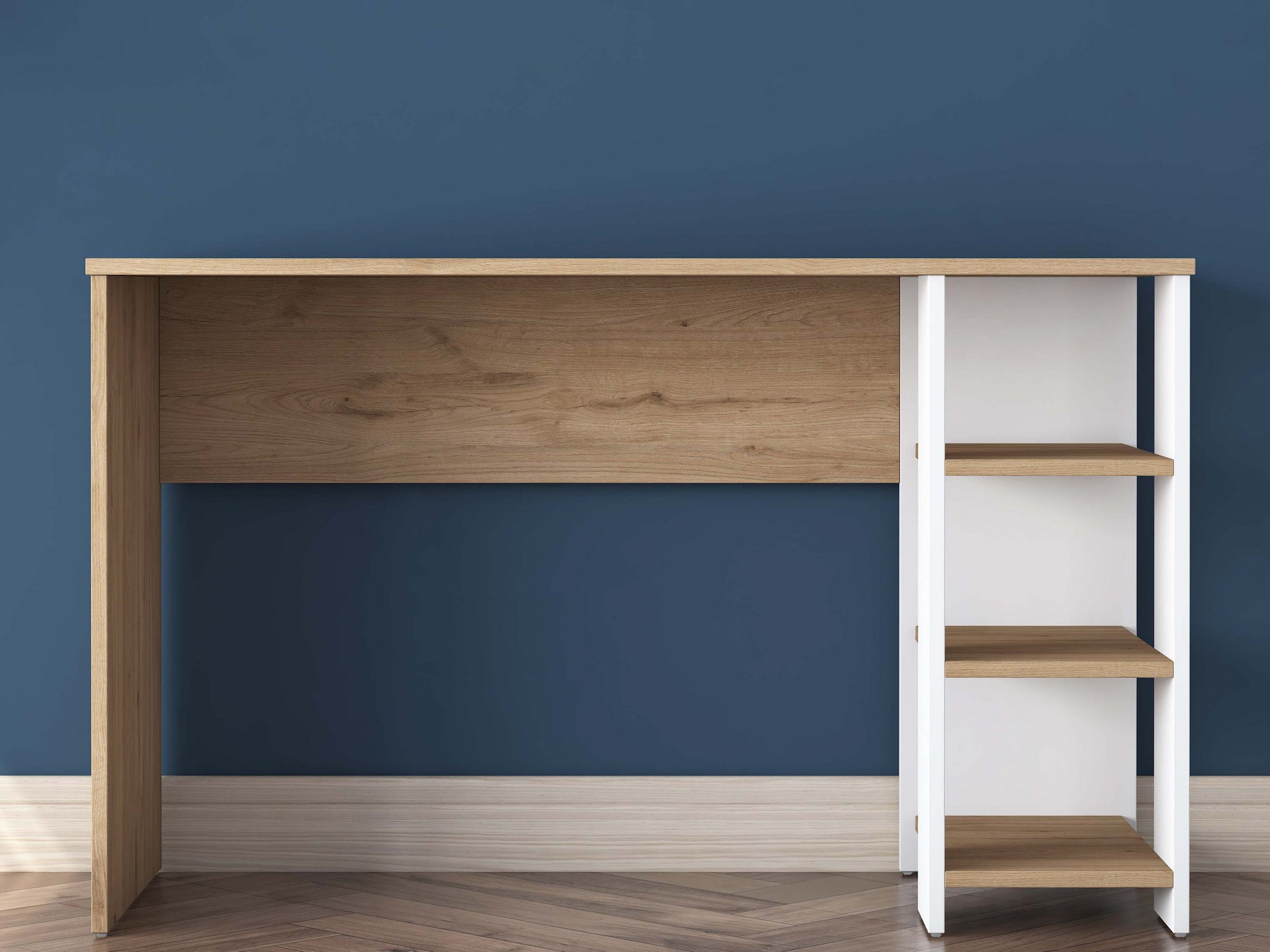 Darbo stalas Catdelu 109 (Balta + Graikinis riešutas)