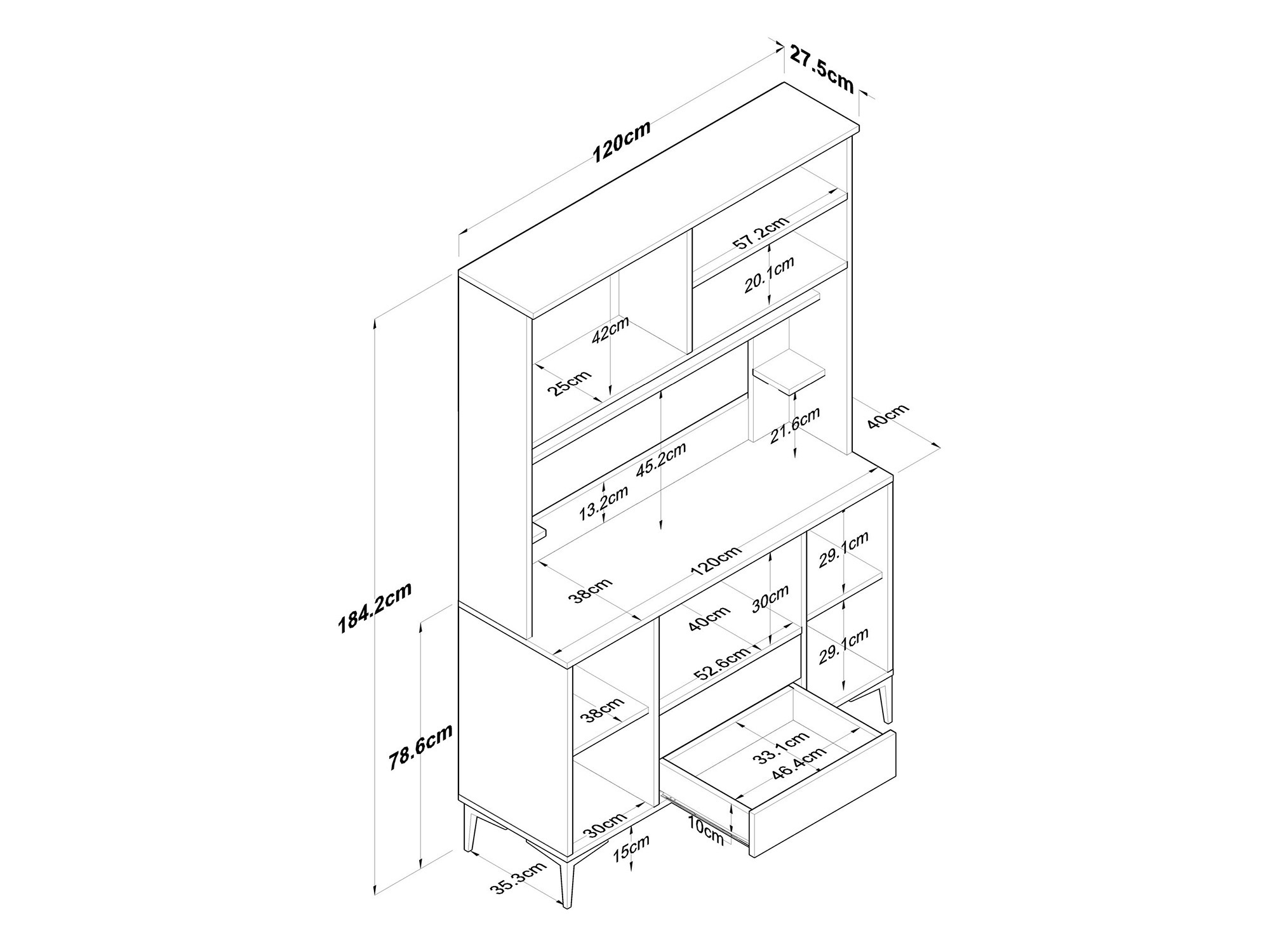 Daugiafunkcinis baldas Kailua 2674