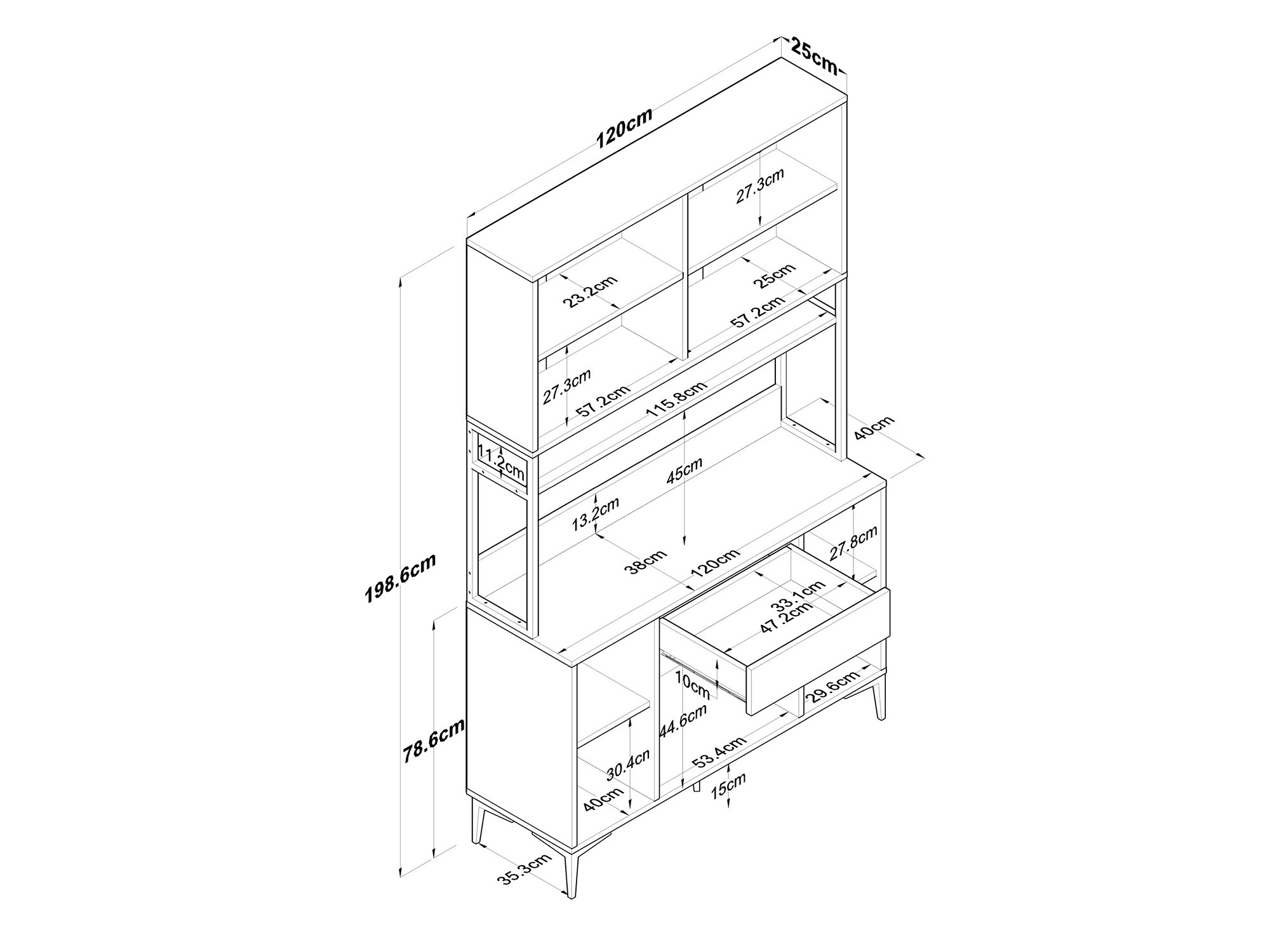 Daugiafunkcinis baldas Kailua 2675