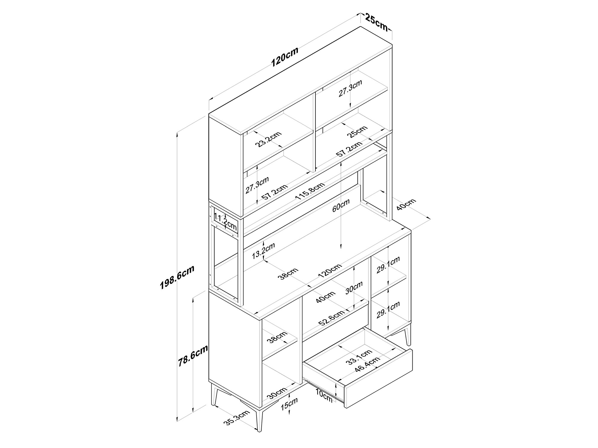Daugiafunkcinis baldas Kailua 2676